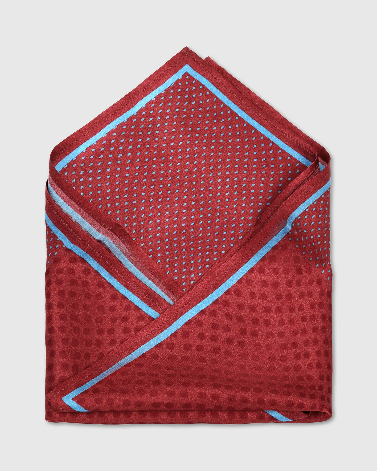 Red Printed Pocket Square - Wit - Image 3