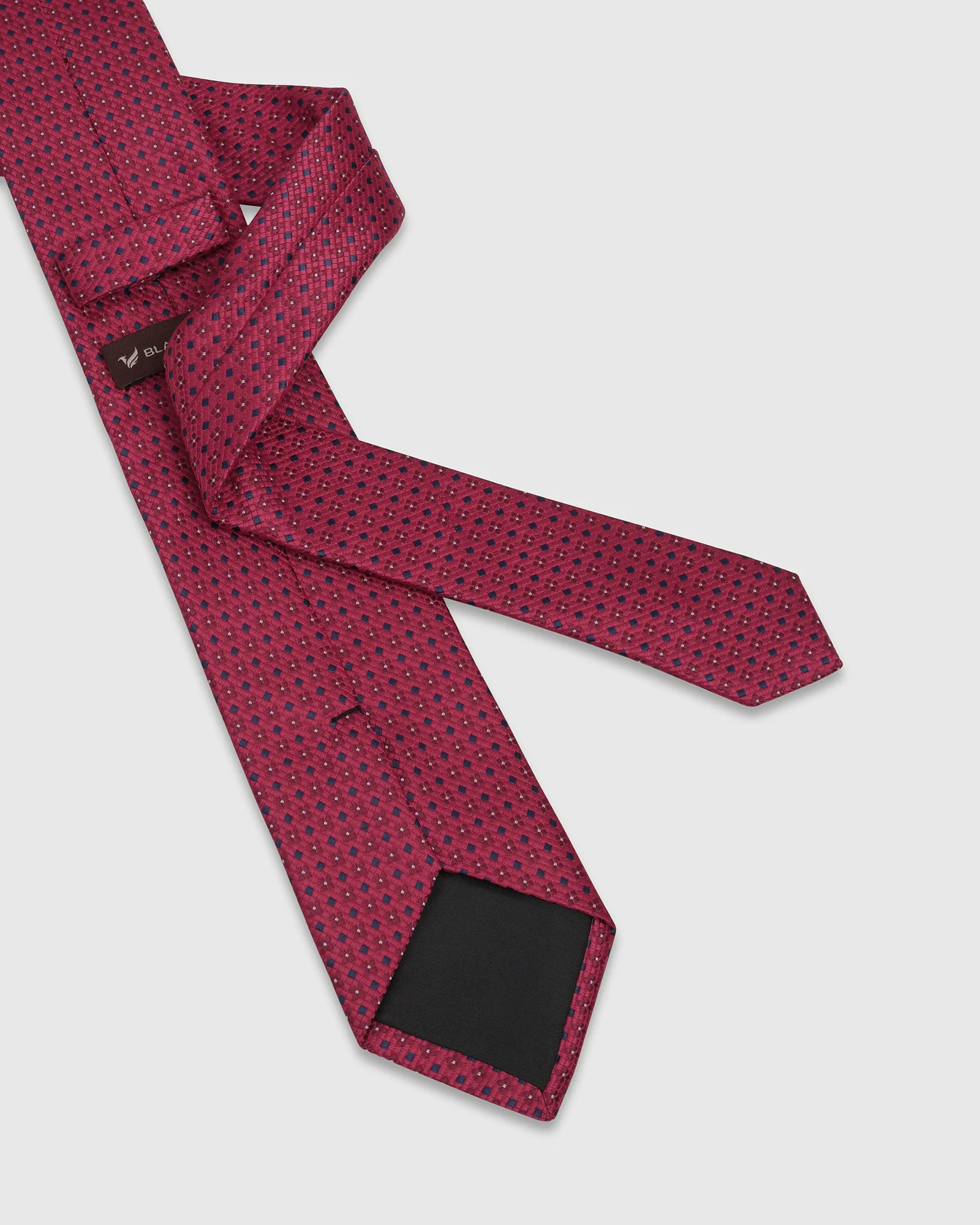 Red Silk Jacquard Tie - Winston - Image 4