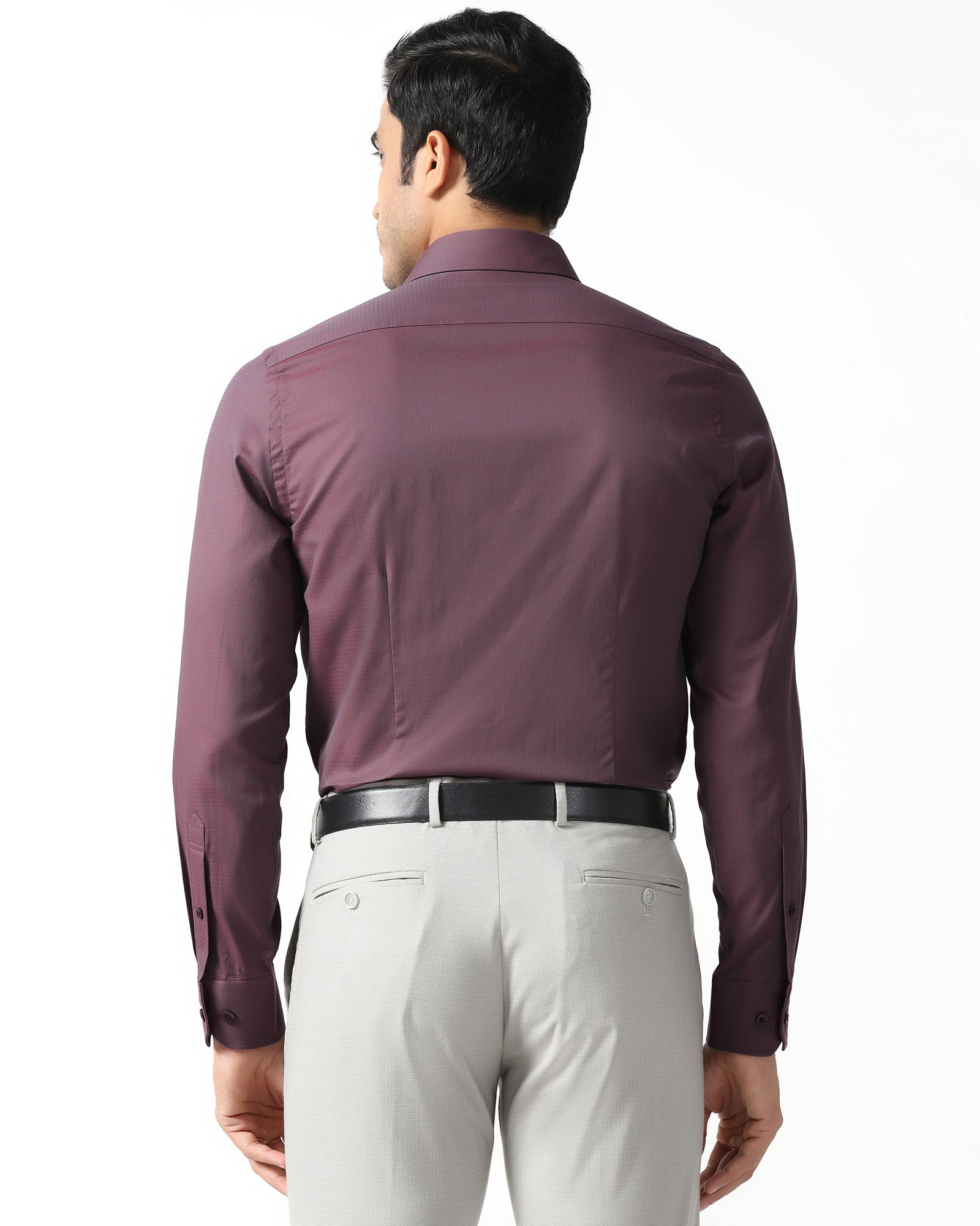 Red Textured Shirt - Zander - Image 2