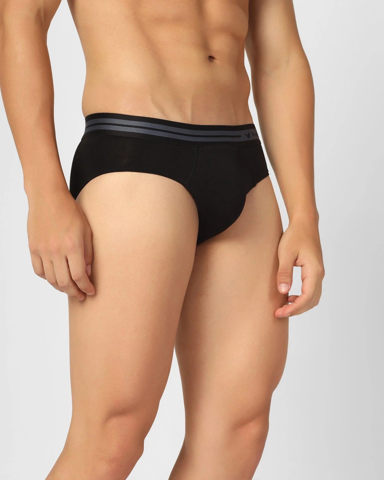 Cotton Black Solid Brief - New Broc - Image 3