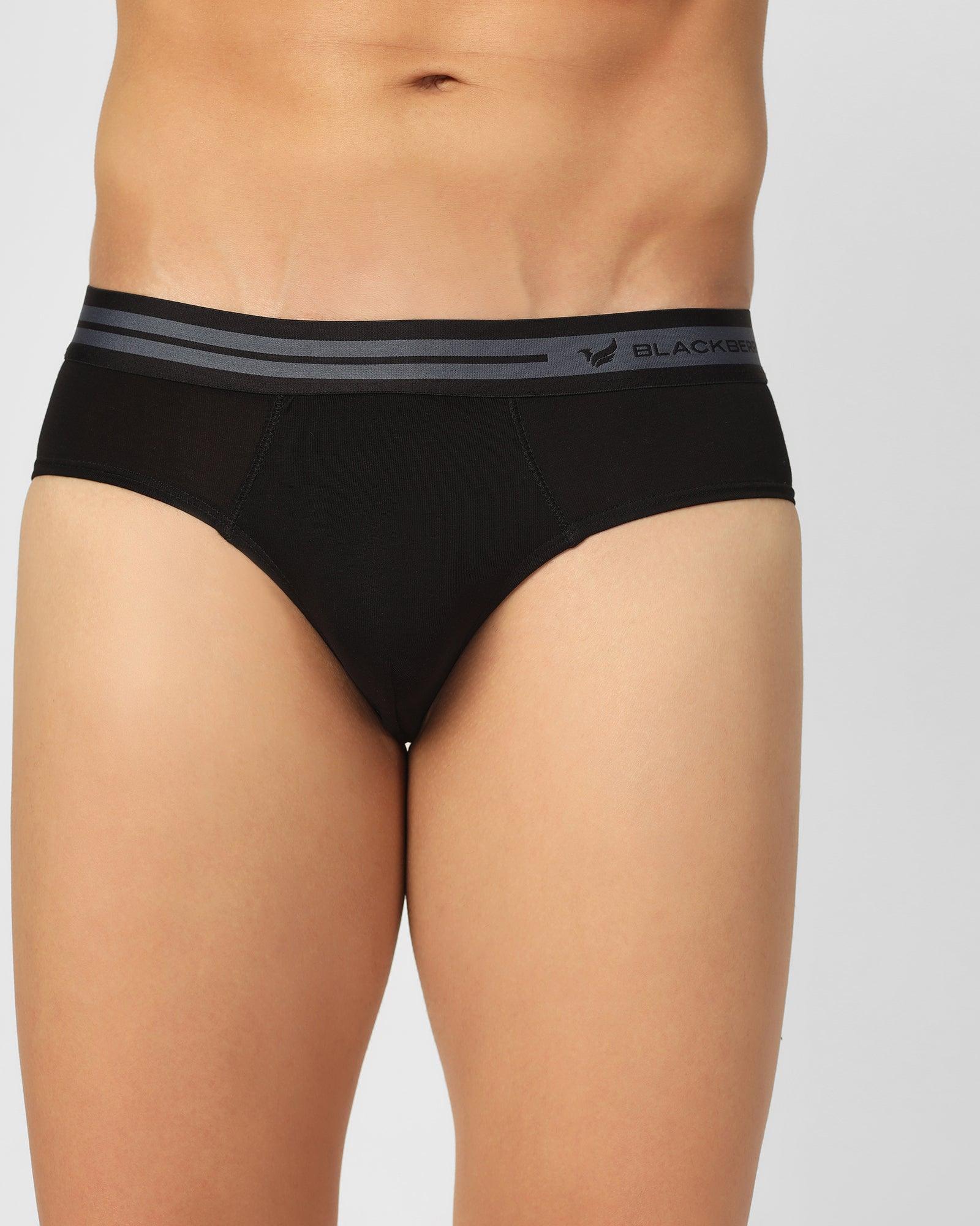 Cotton Black Solid Brief - New Broc - Image 7