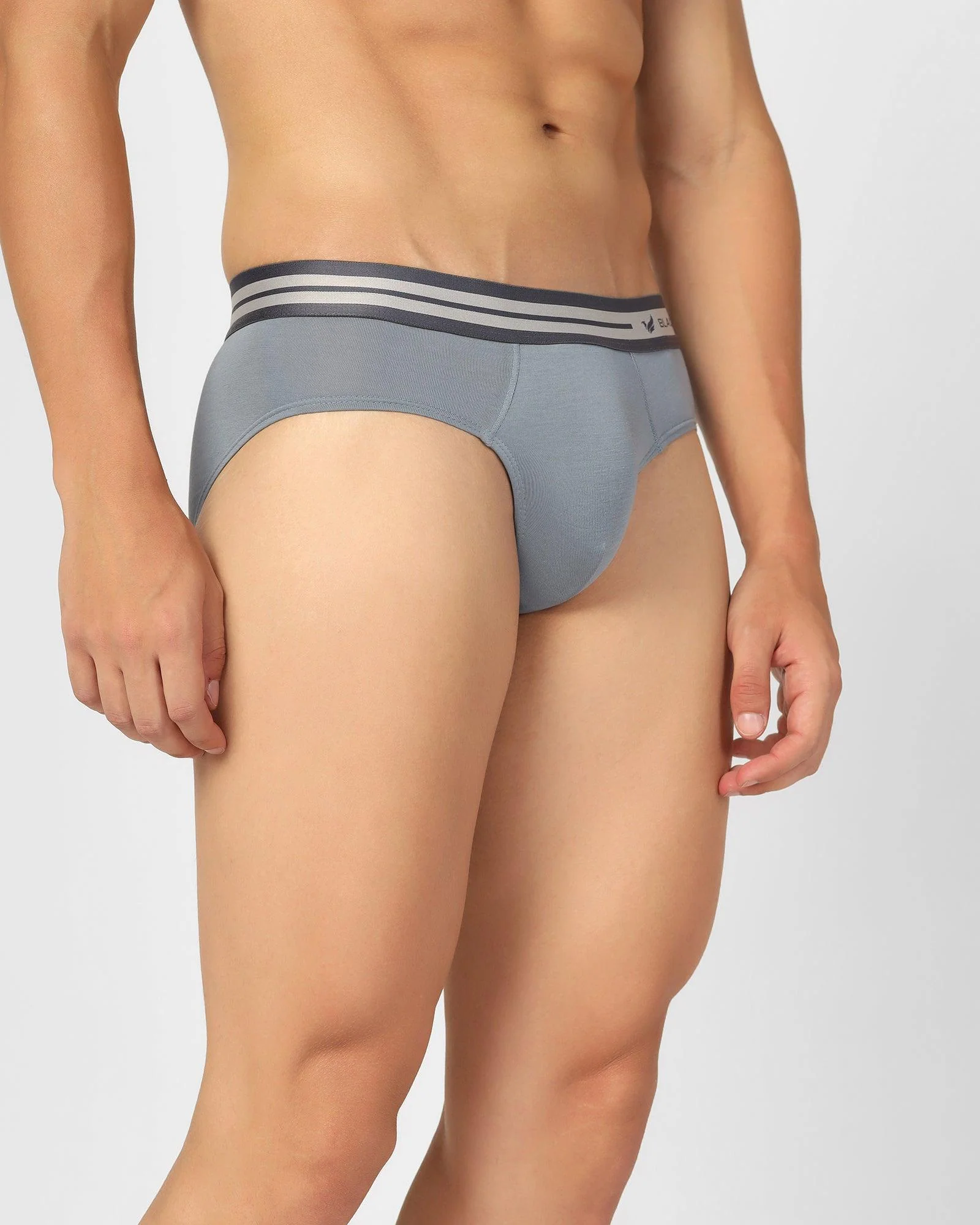 Cotton Dusk Blue Solid Brief - New Broc - Image 3