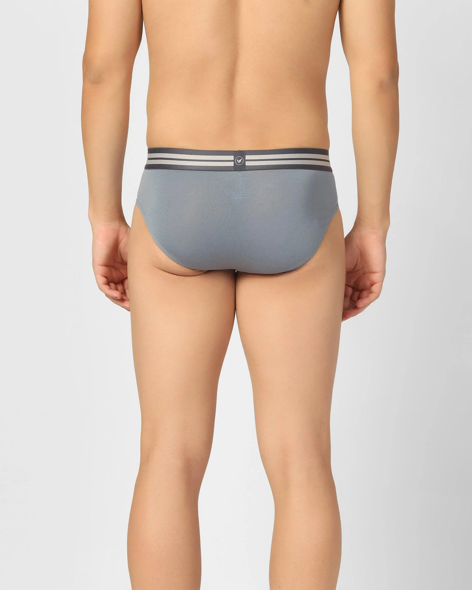 Cotton Dusk Blue Solid Brief - New Broc - Image 5