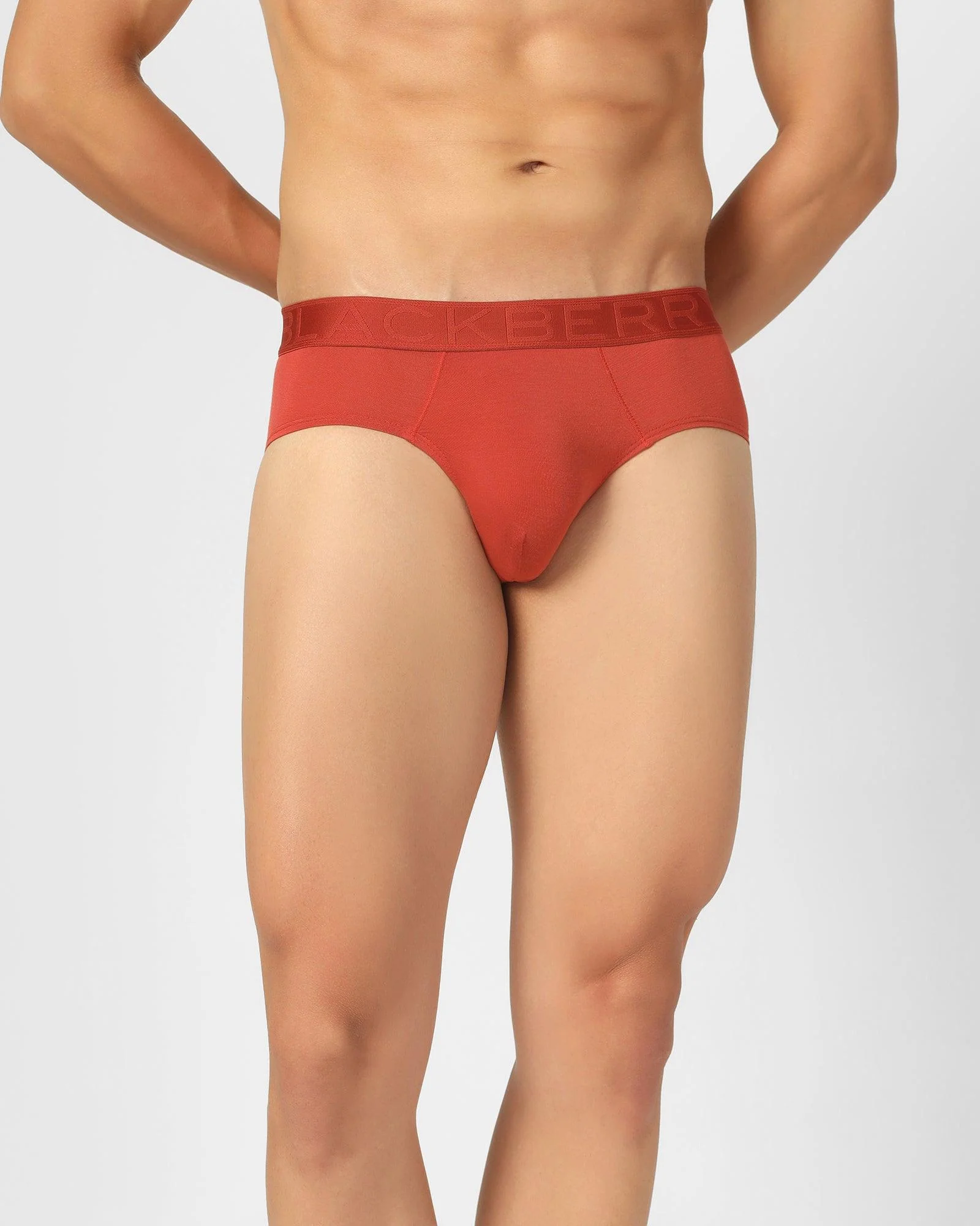 Red Orange Solid Brief - Russel - Image 6