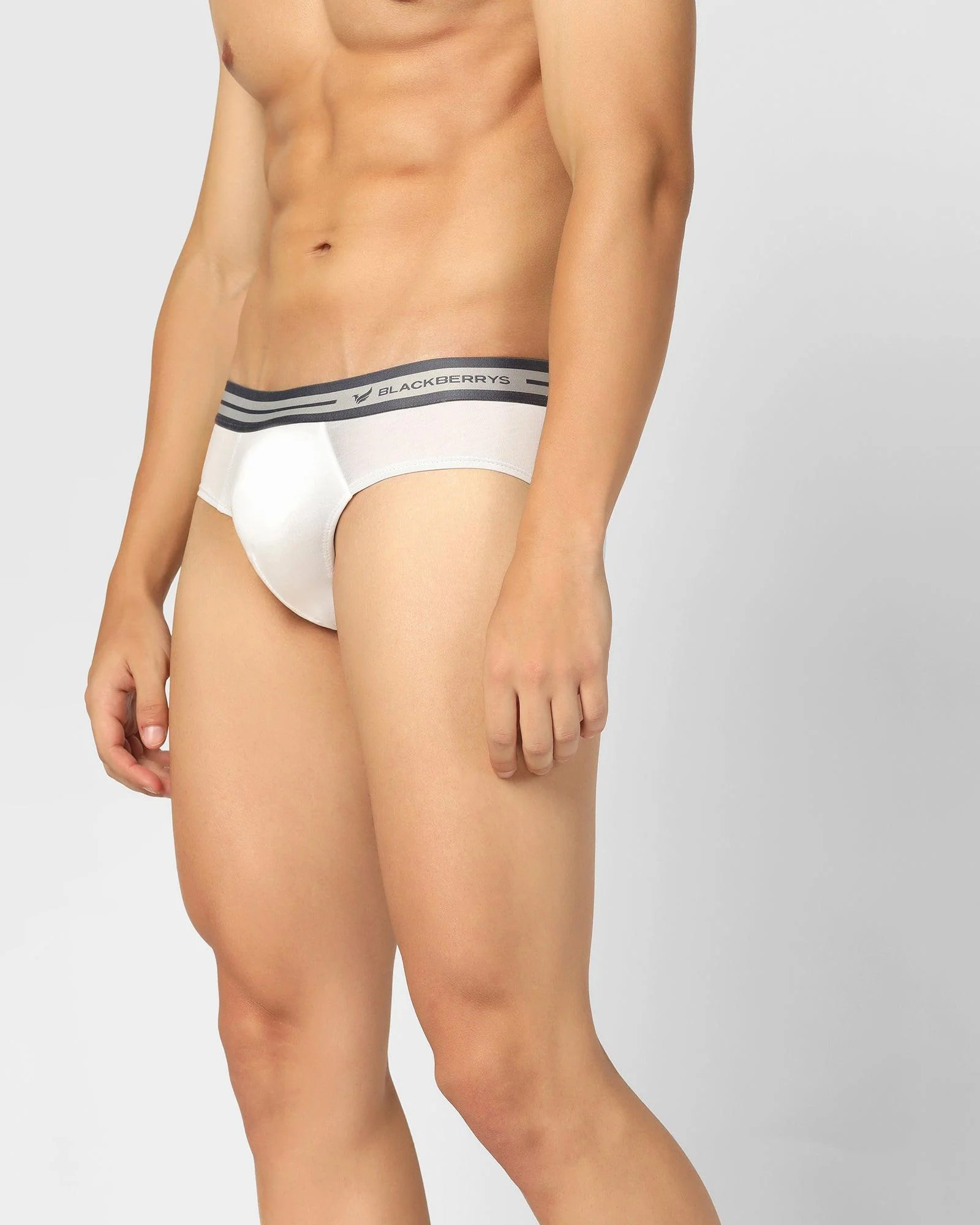 Cotton White Solid Brief - New Broc - Image 4