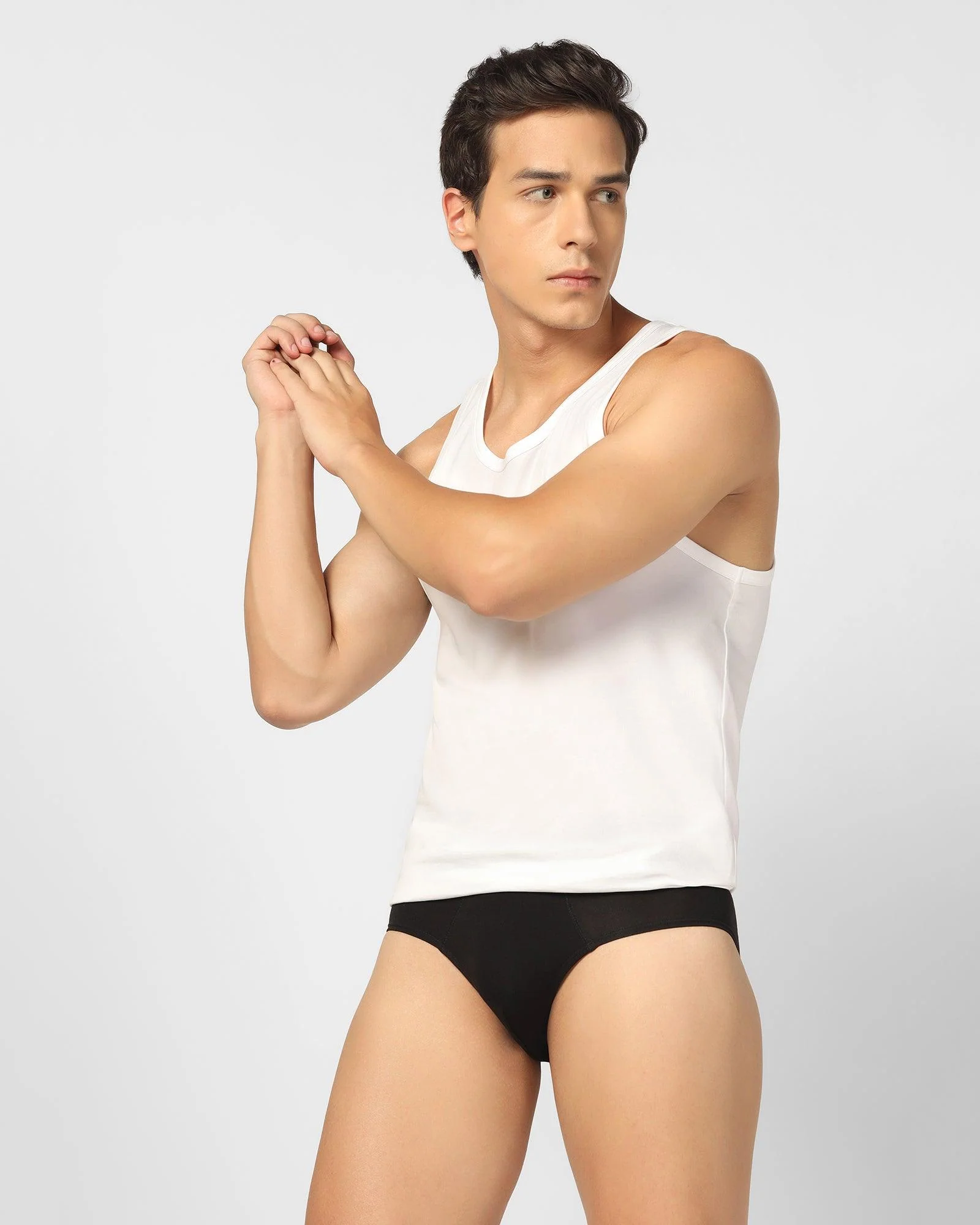 Cotton White Solid Vest - New Bancas - Image 5