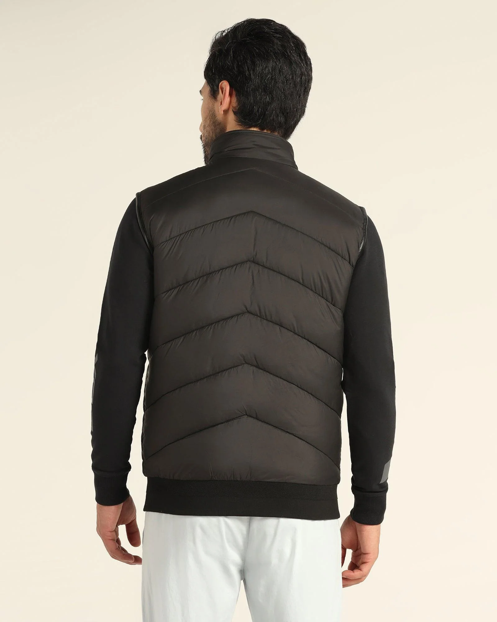 Reversible Black Solid Zipper Jacket - Cabe - Image 2
