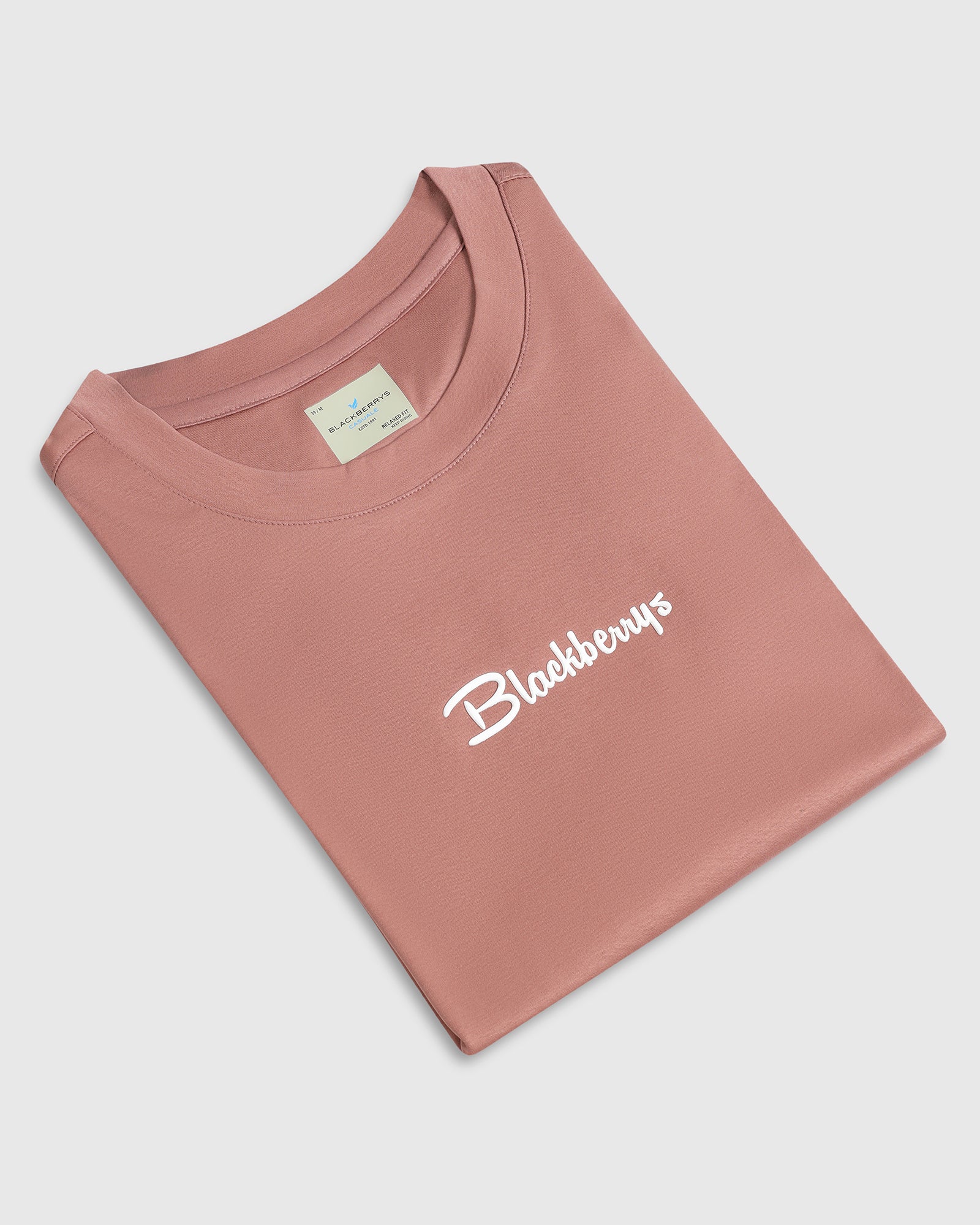 Rust Crew Neck Solid T-Shirt - Toss - Image 5