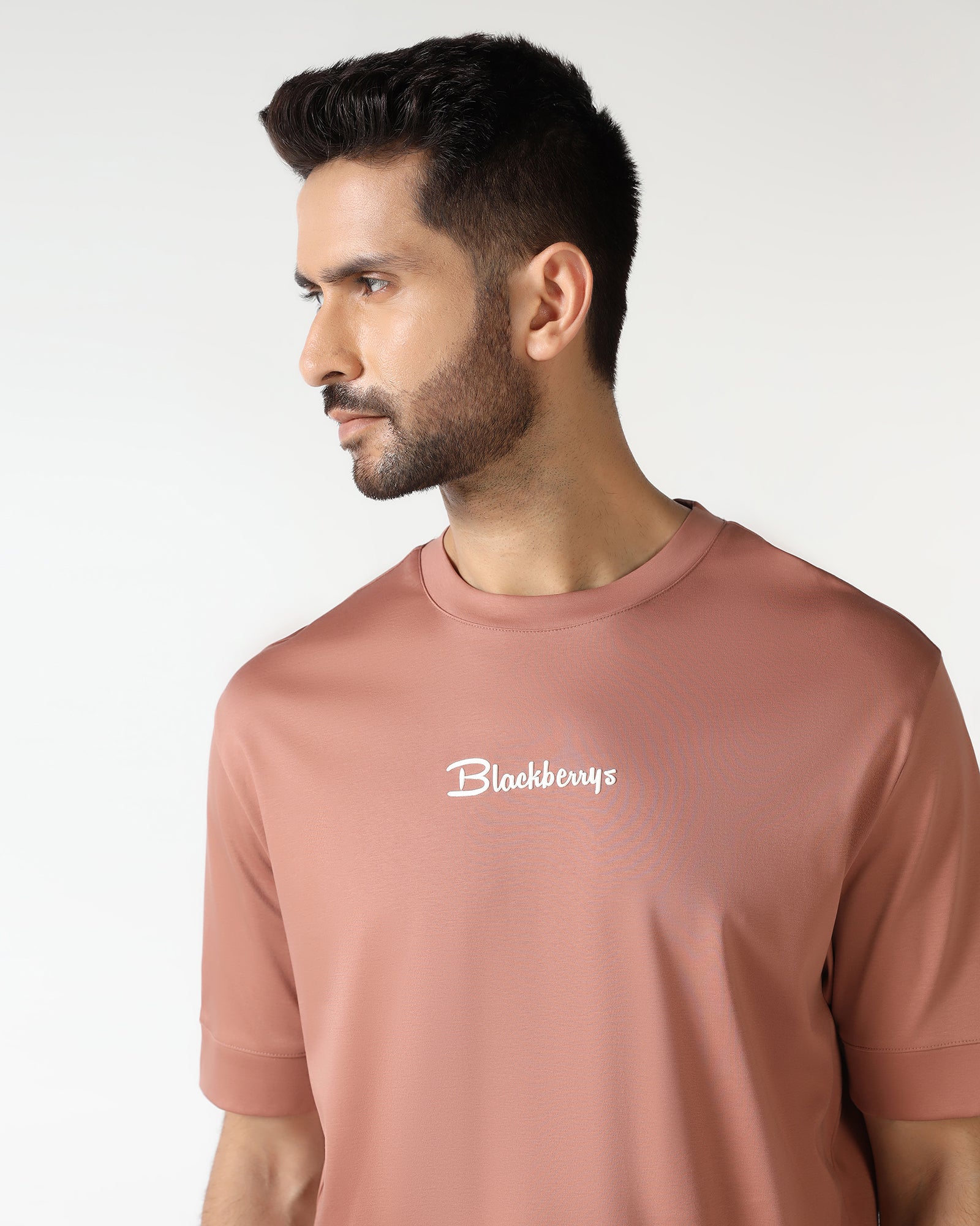 Rust Crew Neck Solid T-Shirt - Toss - Image 8