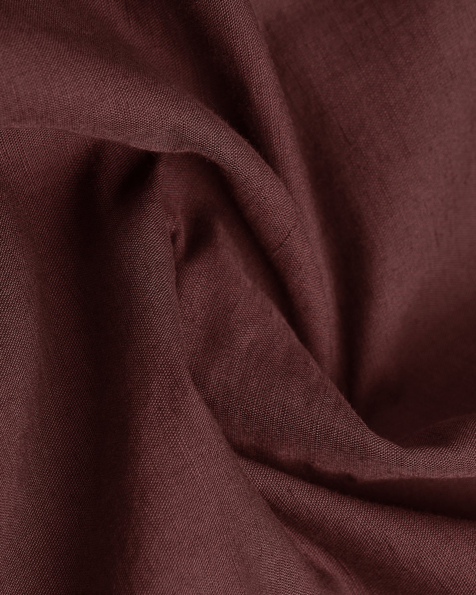 Rust Linen Solid Shirt - Salmon - Image 6