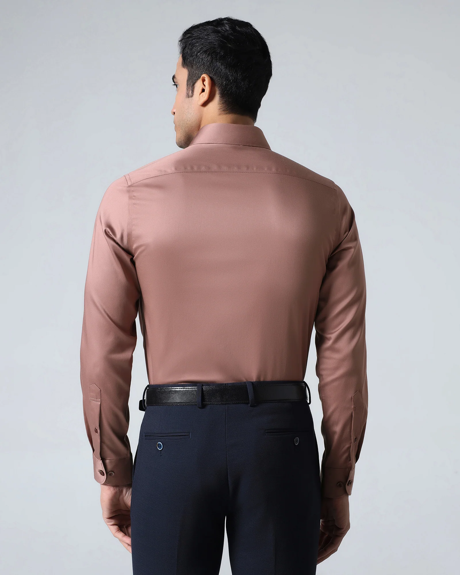 Rust Unwrinkle Solid Shirt - Sylvia - Image 2