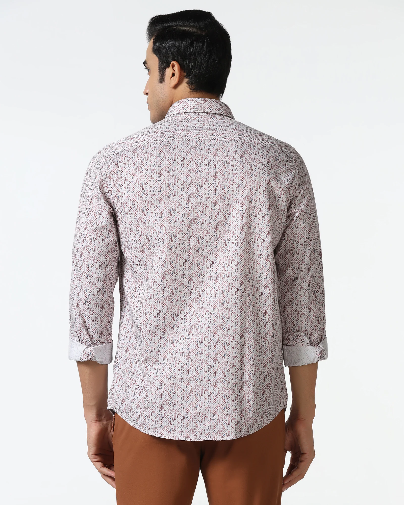 Rust Printed Shirt - Emeric - Image 2