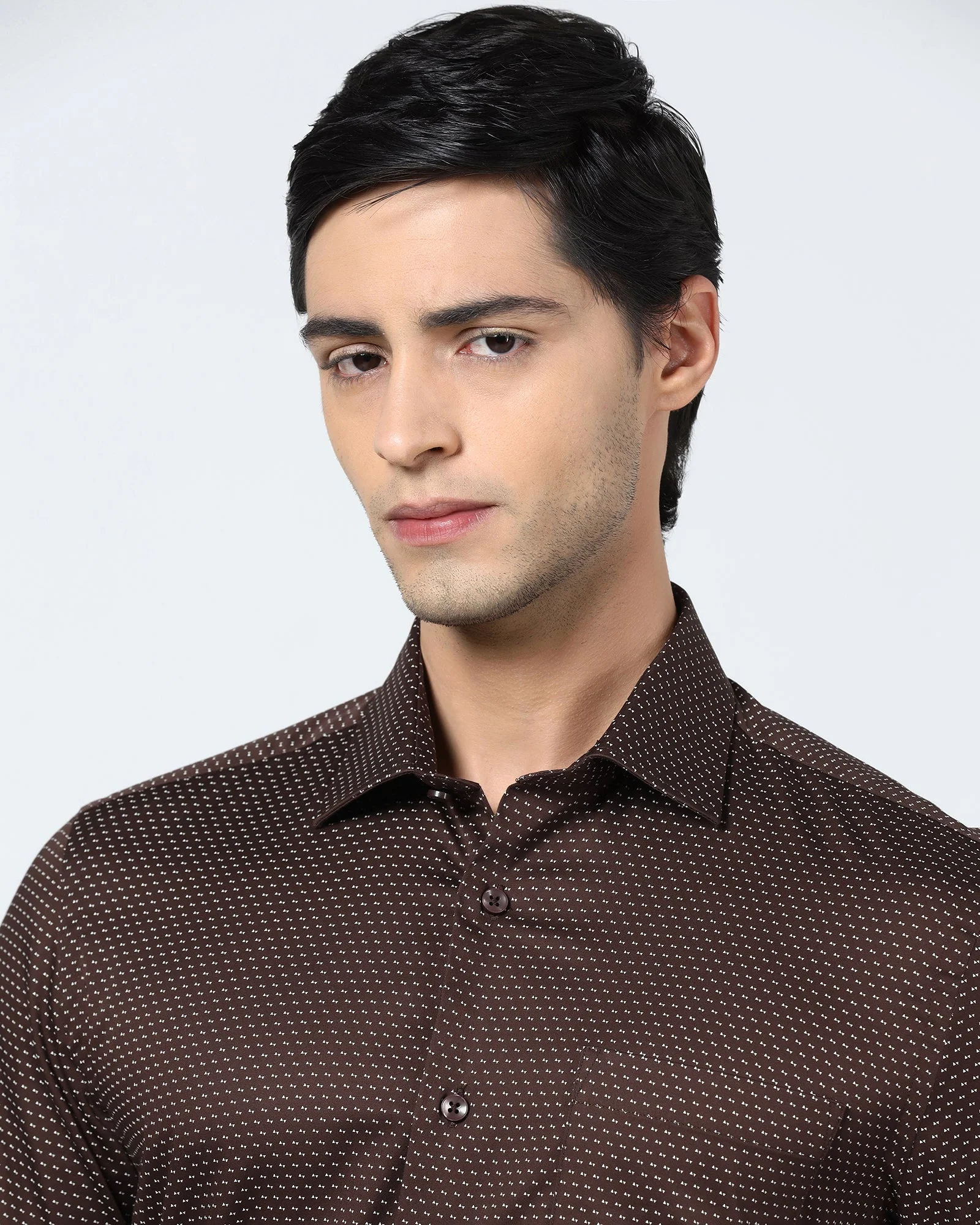 Rust Printed Shirt - Rapid - Image 4