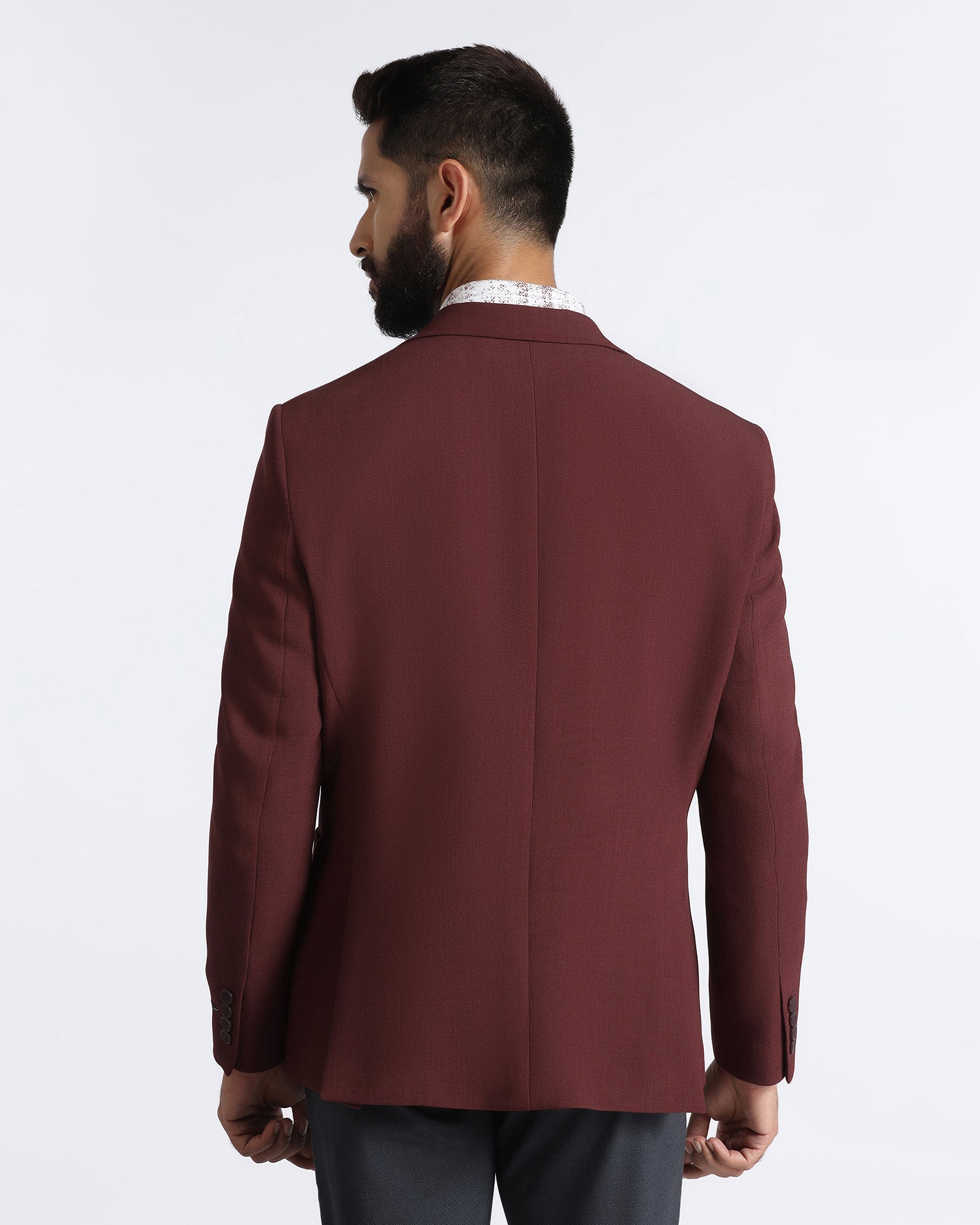 Rust Solid Blazer - Modelo - Image 2