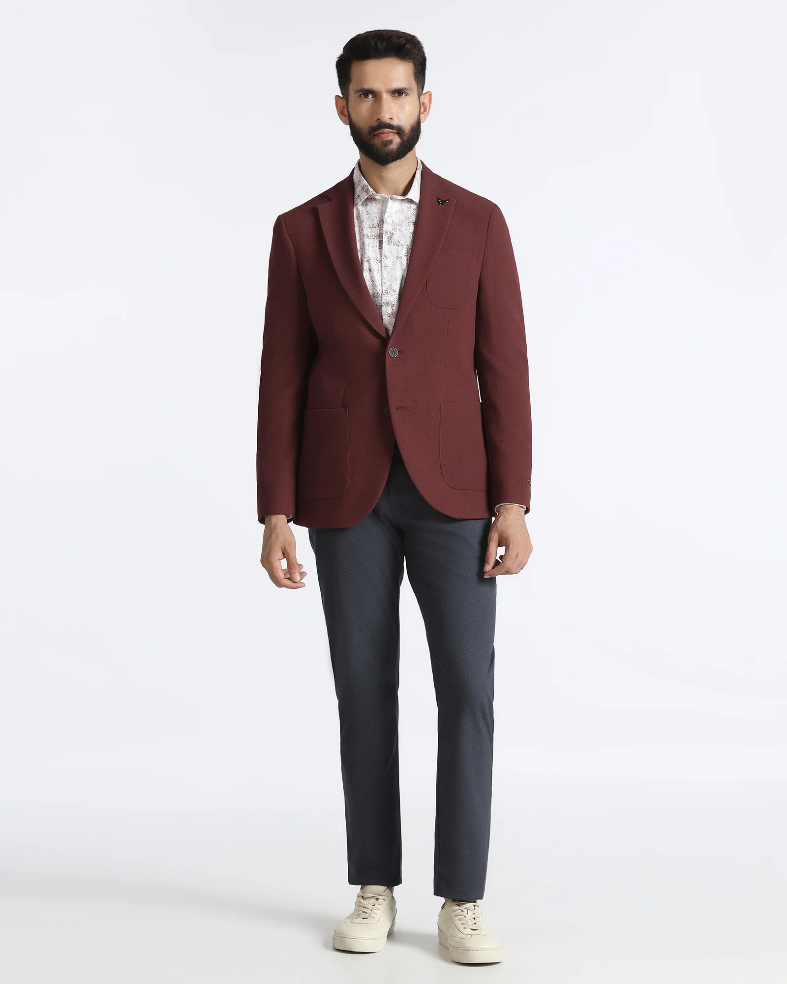 Rust Solid Blazer - Modelo - Image 3