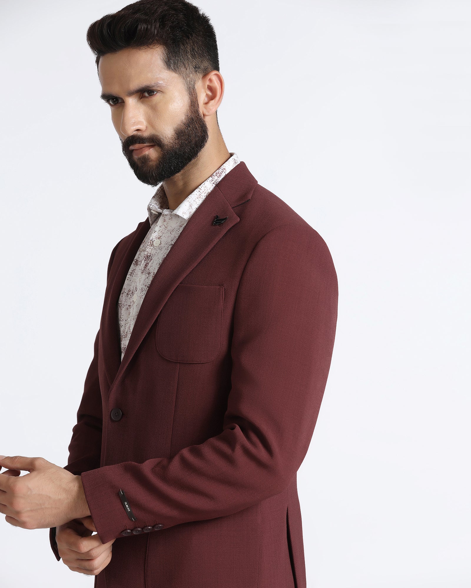 Rust Solid Blazer - Modelo - Image 4