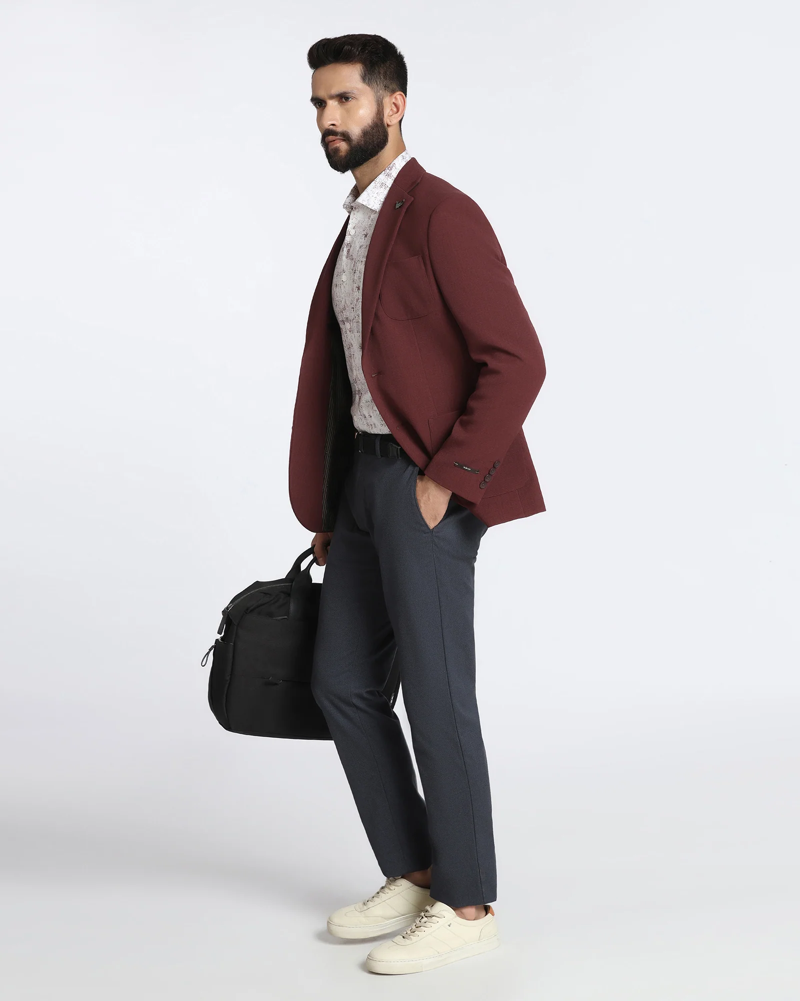 Rust Solid Blazer - Modelo - Image 7