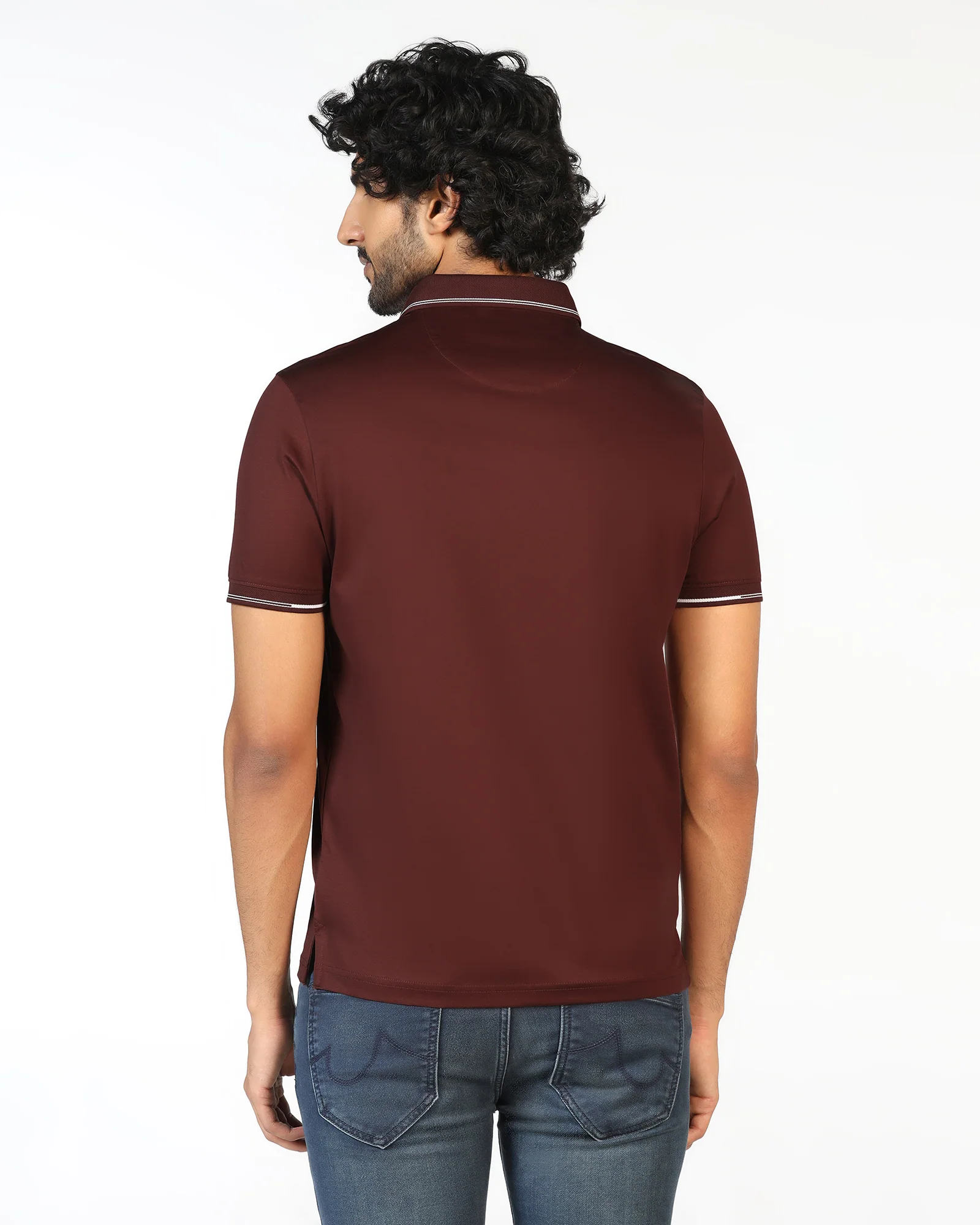 Rust Solid Polo - Mond - Image 2