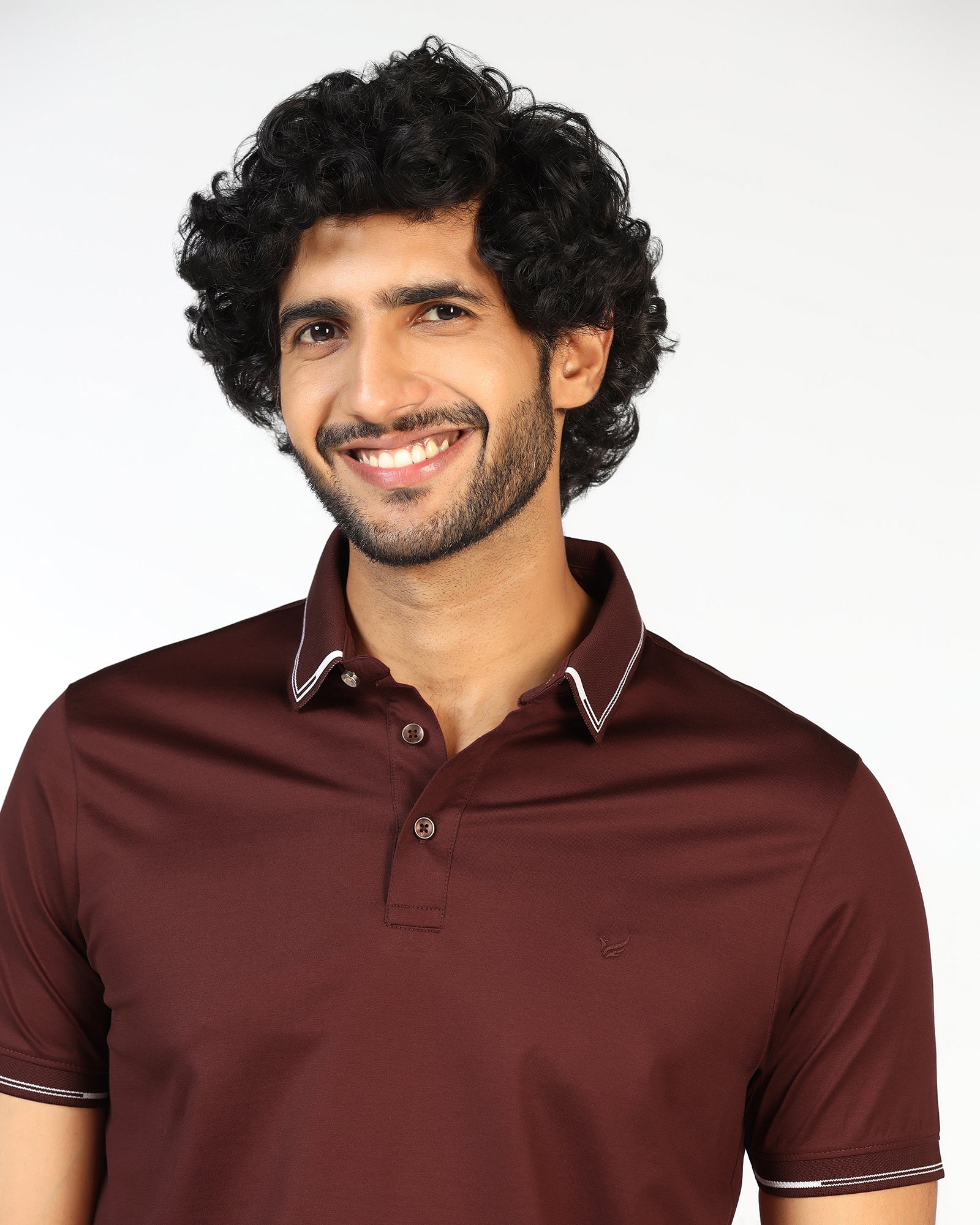 Rust Solid Polo - Mond - Image 4