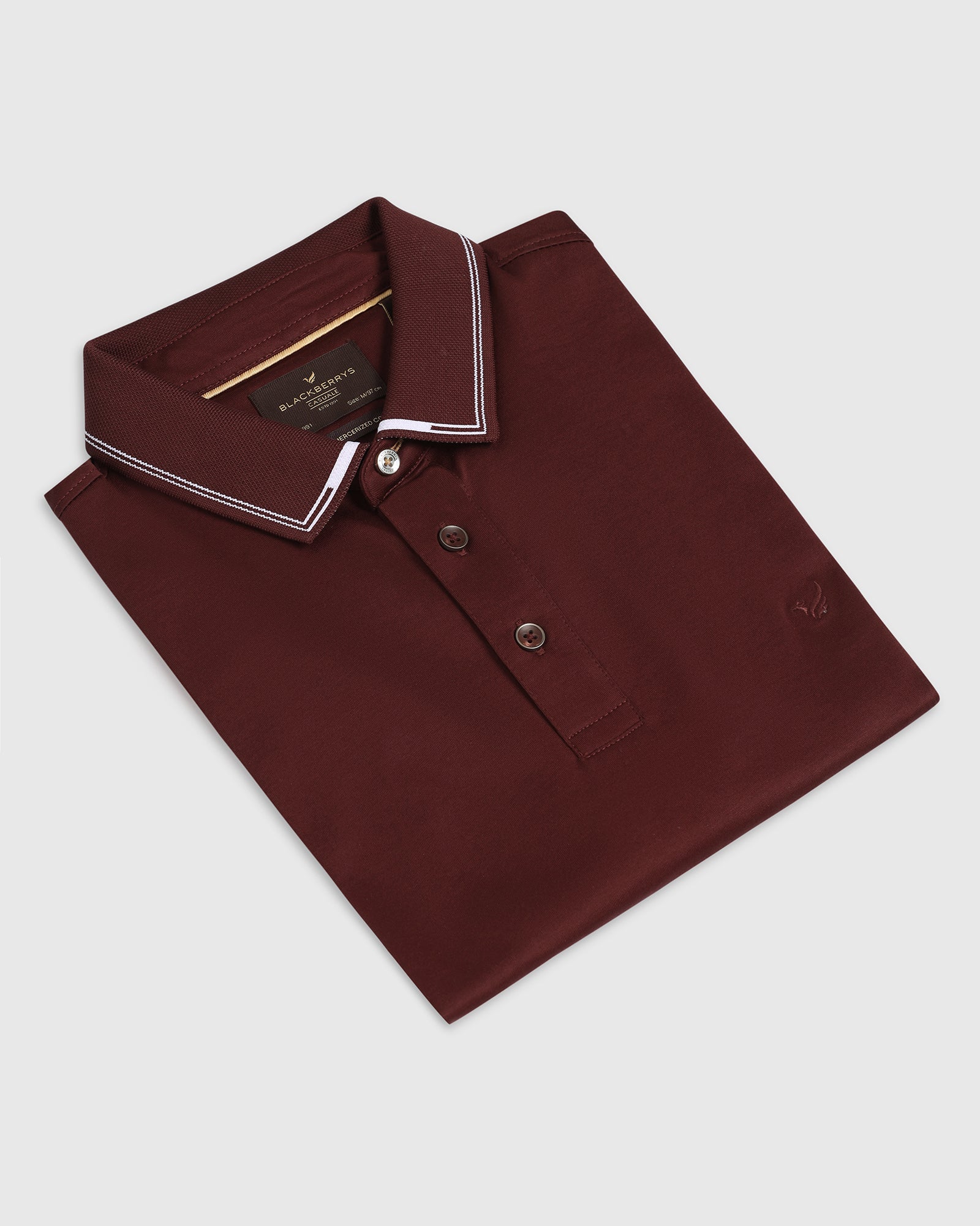 Rust Solid Polo - Mond - Image 5