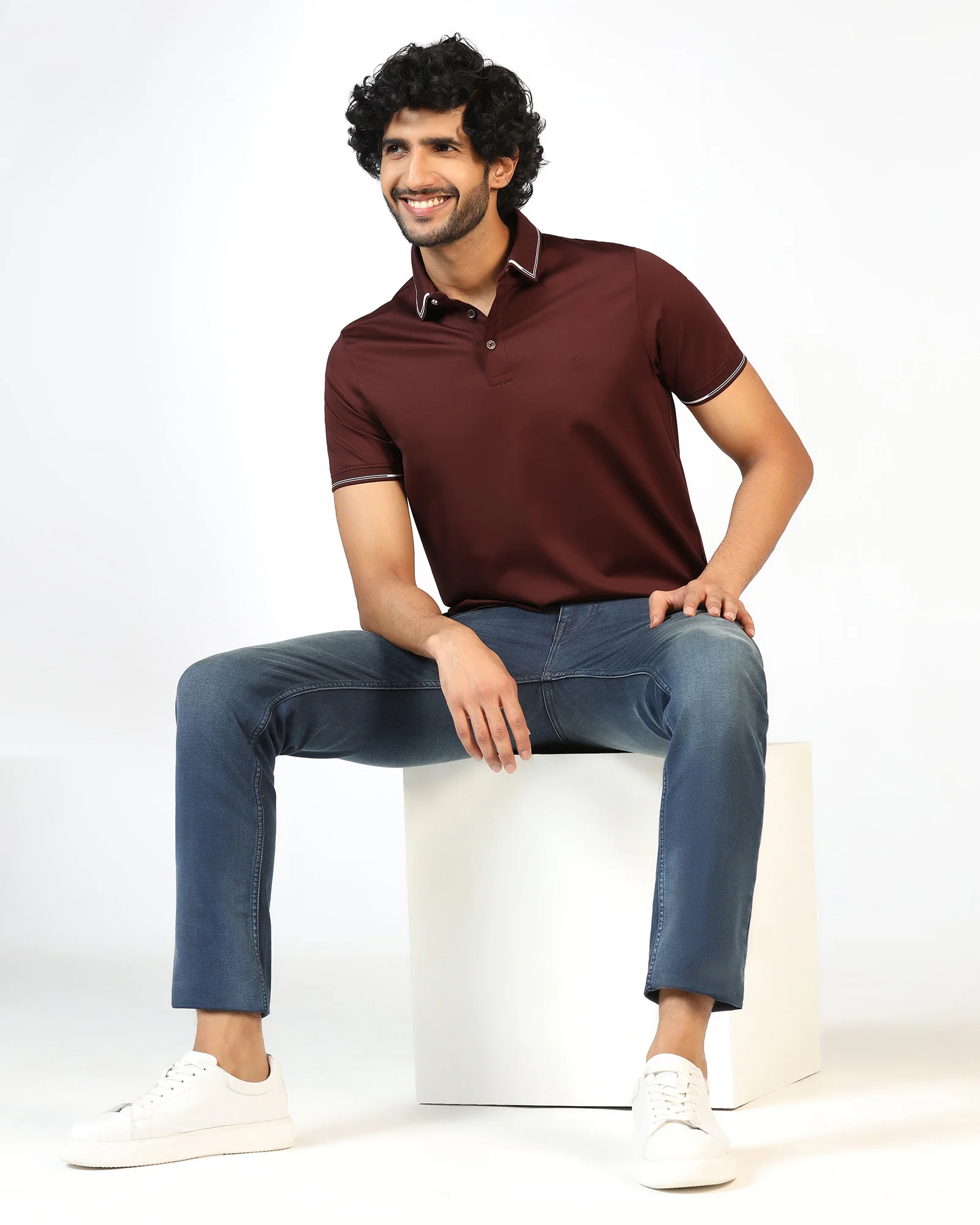 Rust Solid Polo - Mond - Image 7