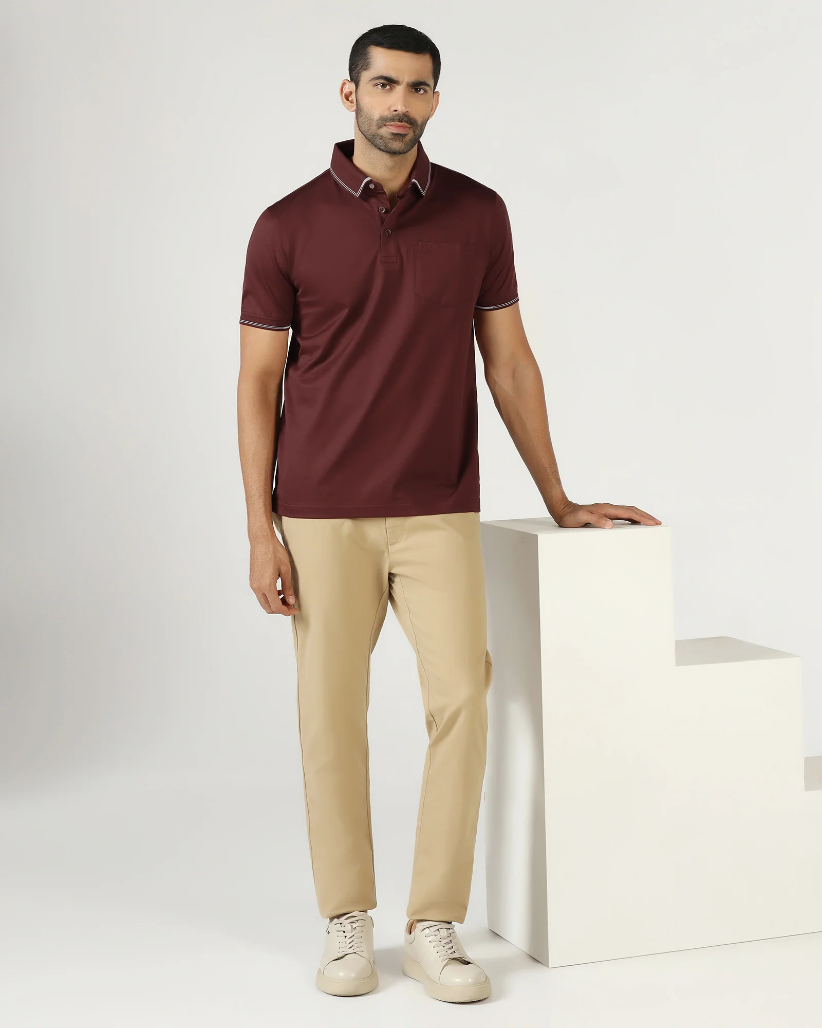 Rust Solid Polo - Mond - Image 8