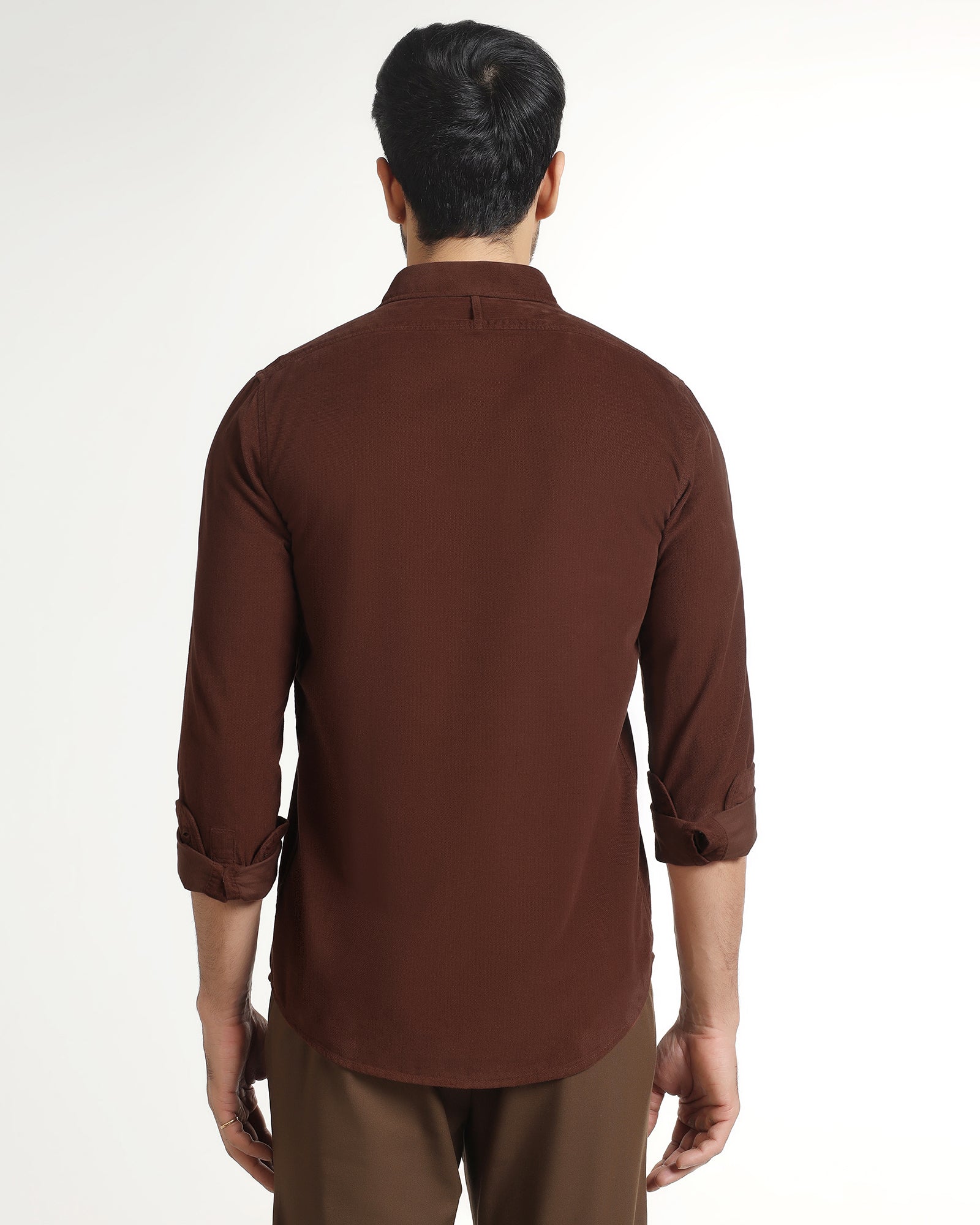 Rust Solid Shirt - Tevez - Image 2