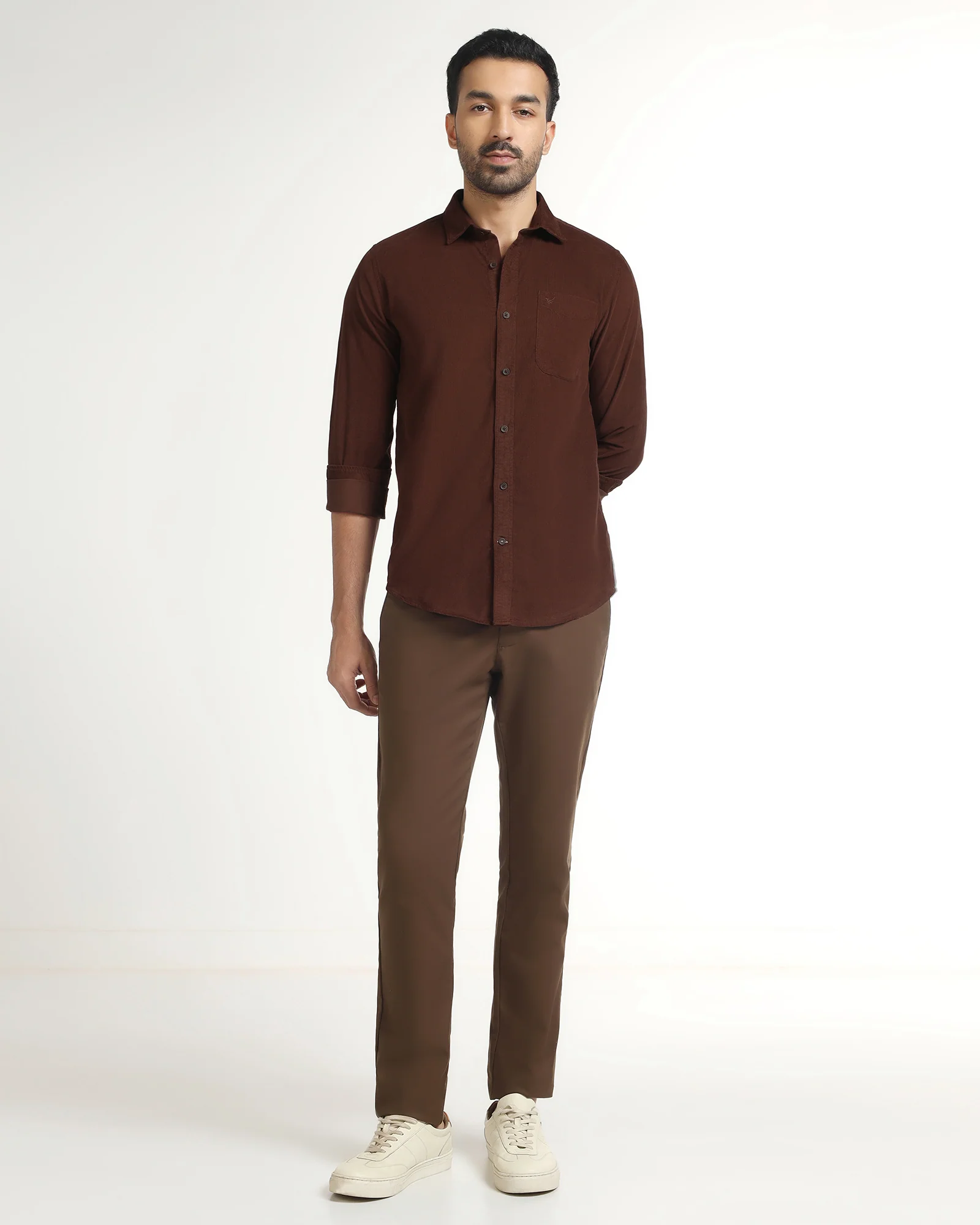 Rust Solid Shirt - Tevez - Image 3