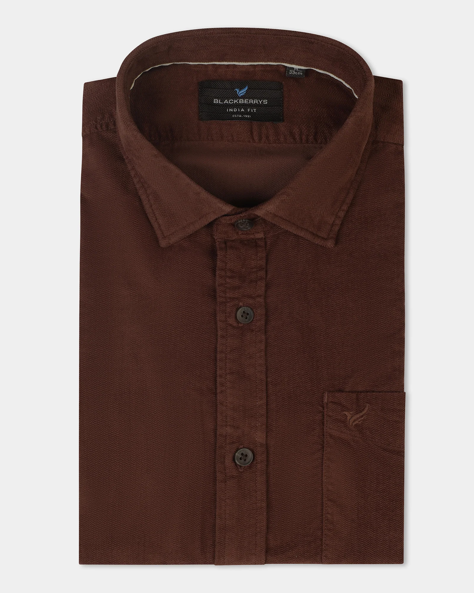 Rust Solid Shirt - Tevez - Image 5
