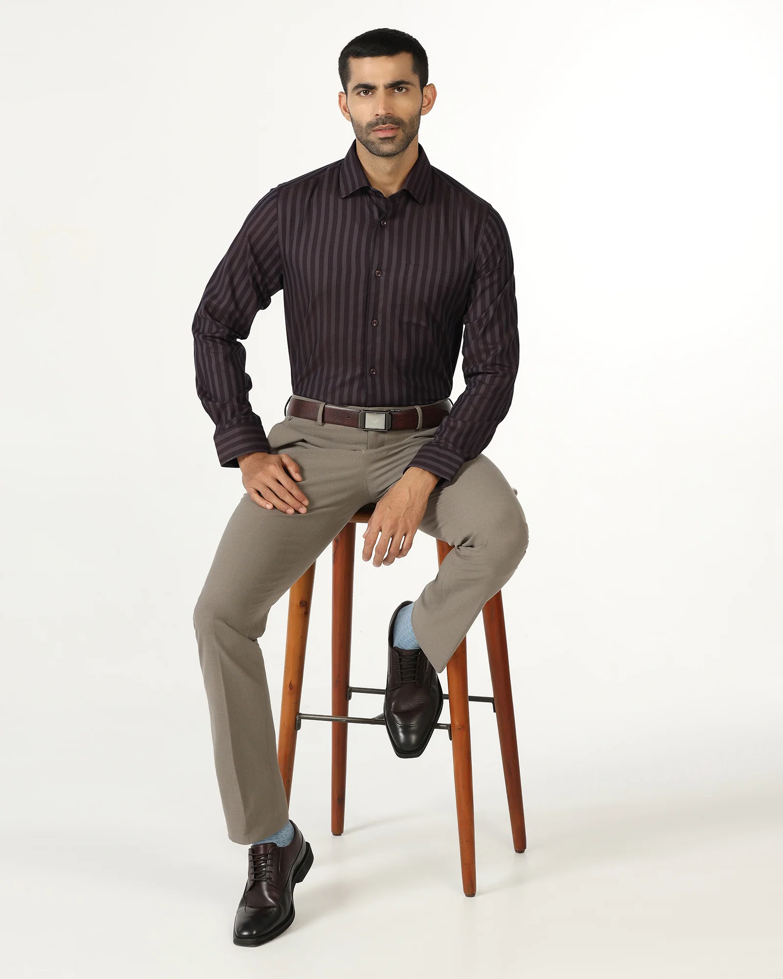 Rust Stripe Shirt - Refute - Image 8