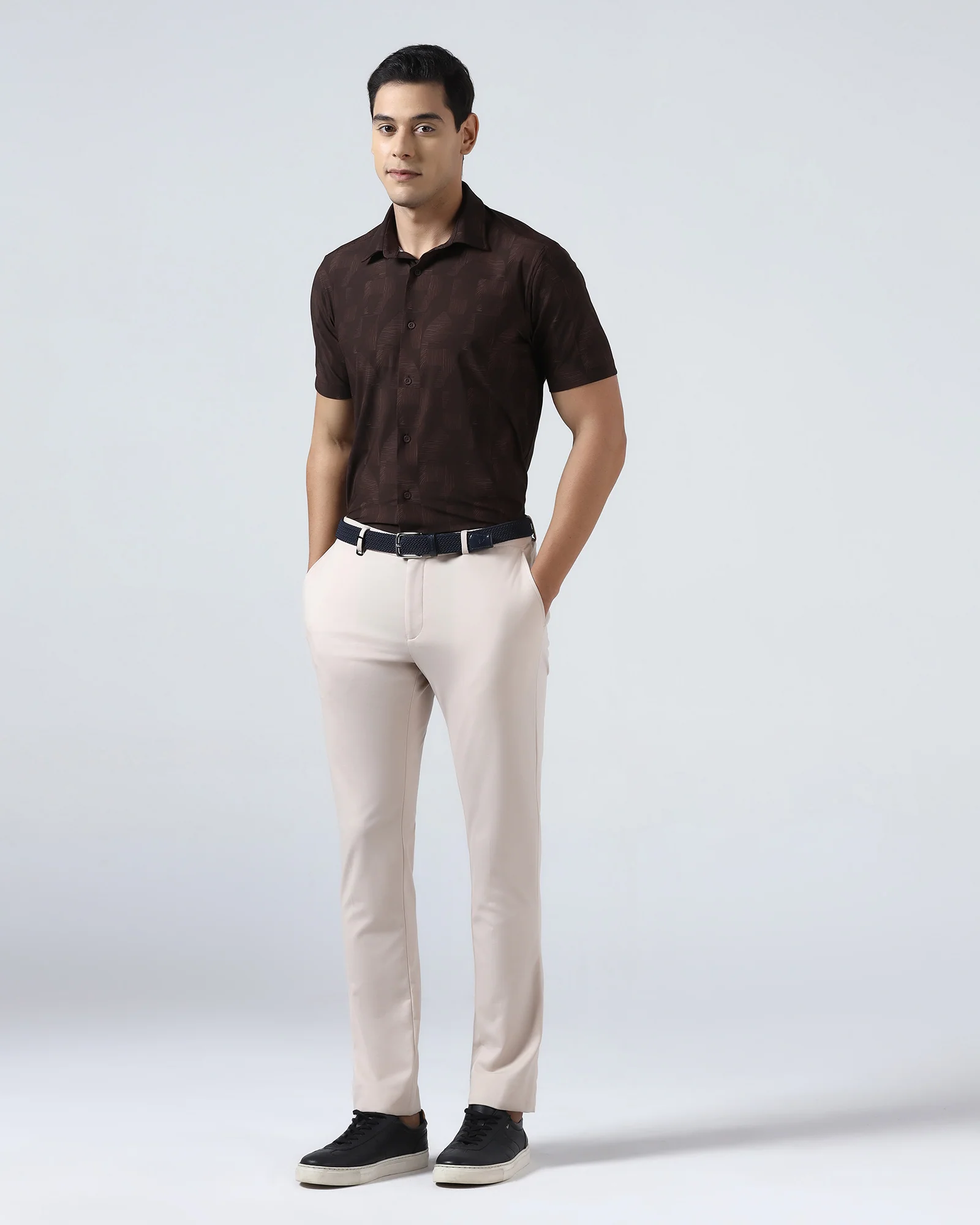 Rust Half Sleeve TechPro Printed Shirt - Median - Image 3