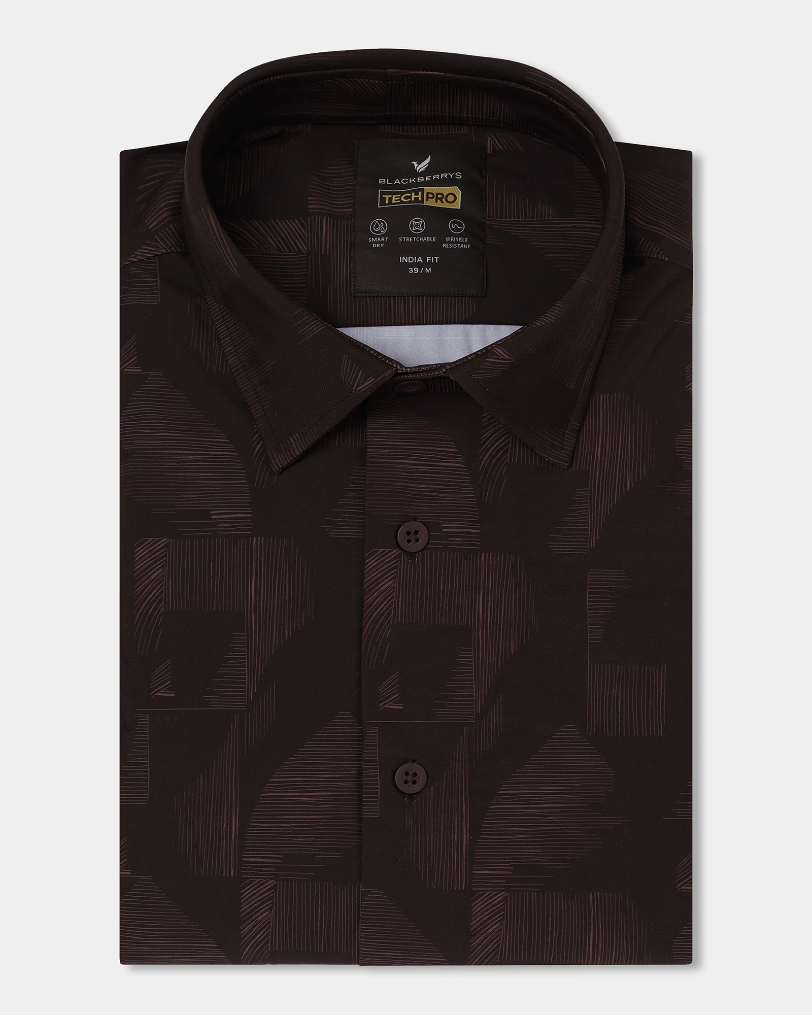 Rust Half Sleeve TechPro Printed Shirt - Median - Image 5