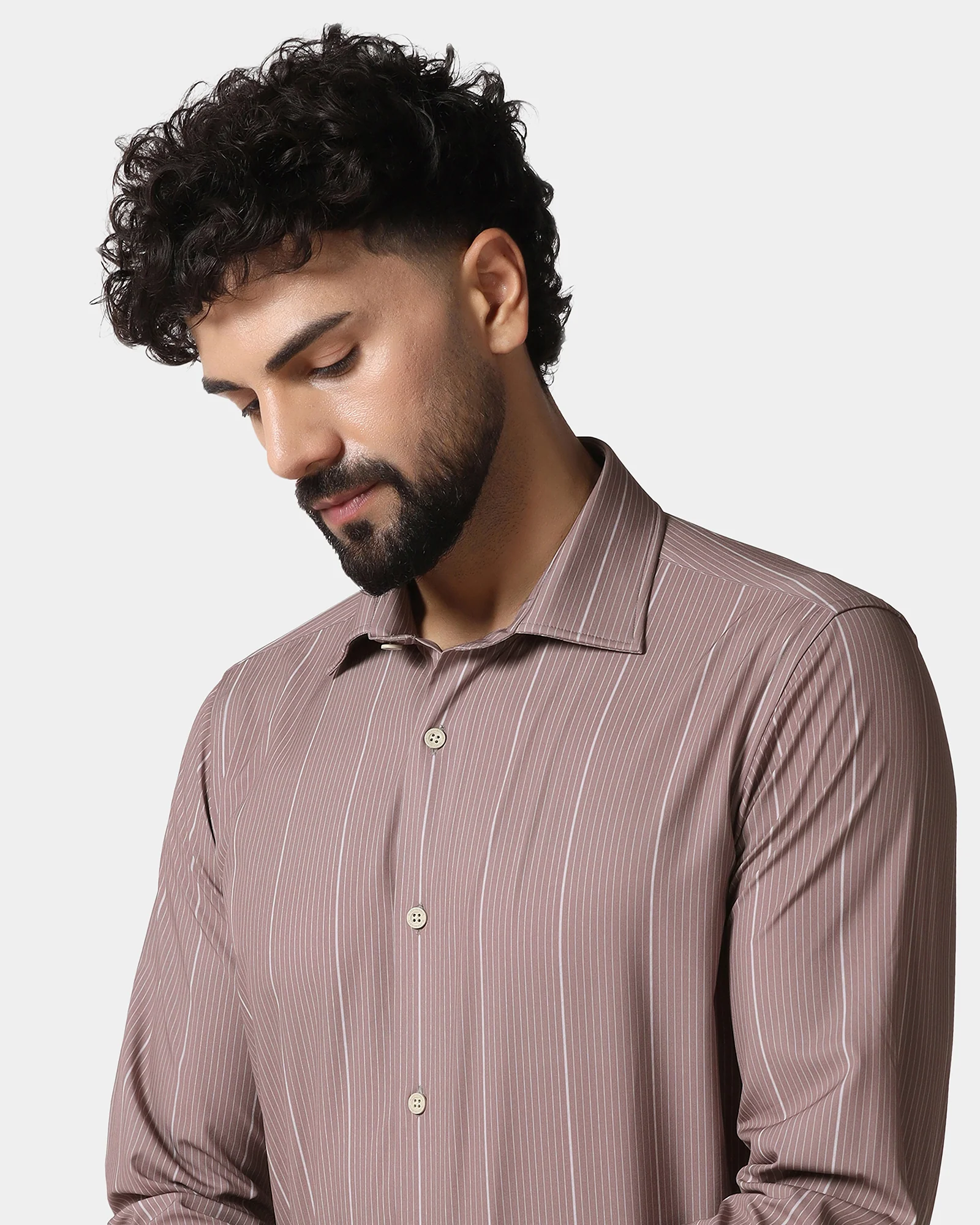 Rust TechPro Stripe Shirt - Grill - Image 4