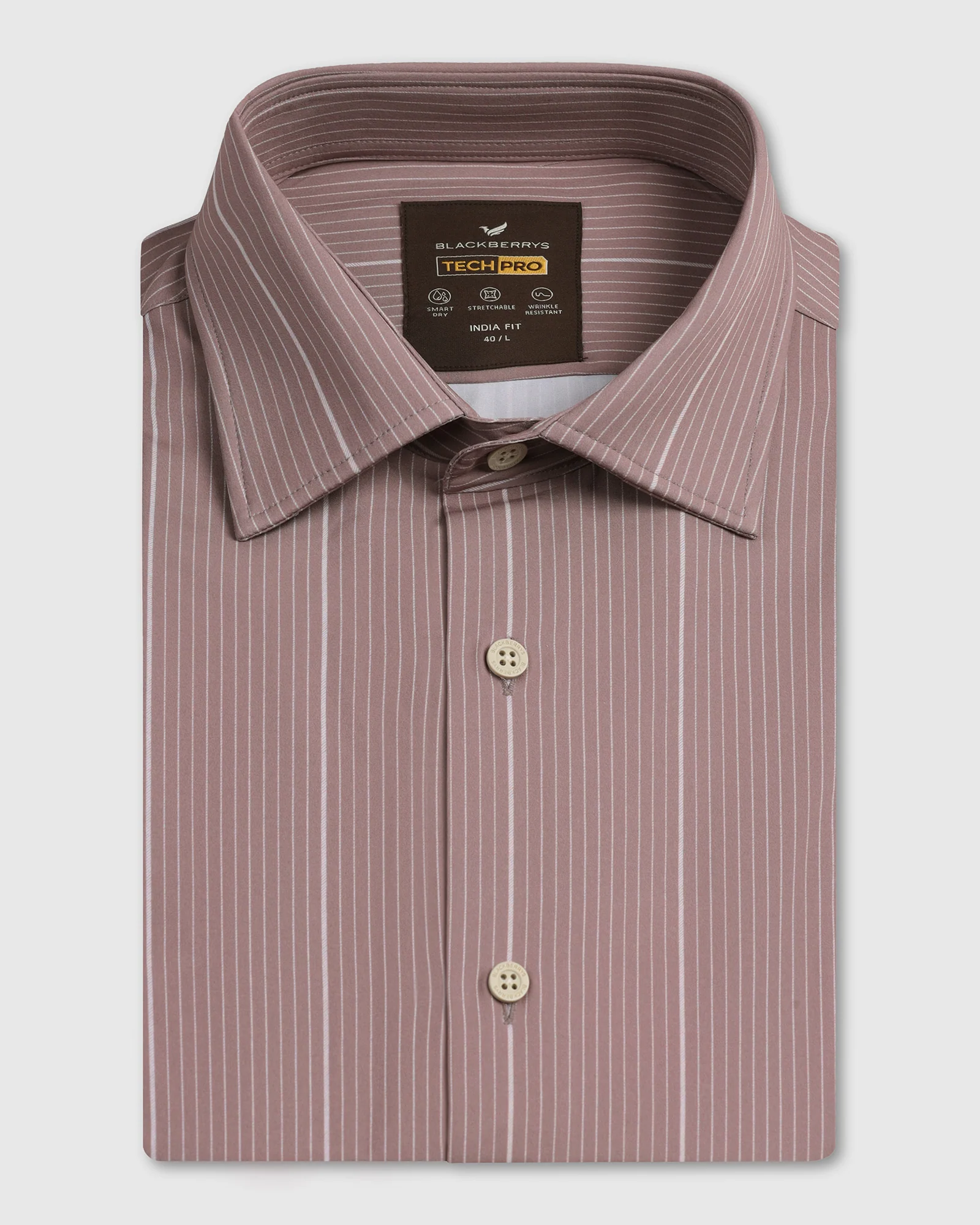 Rust TechPro Stripe Shirt - Grill - Image 5