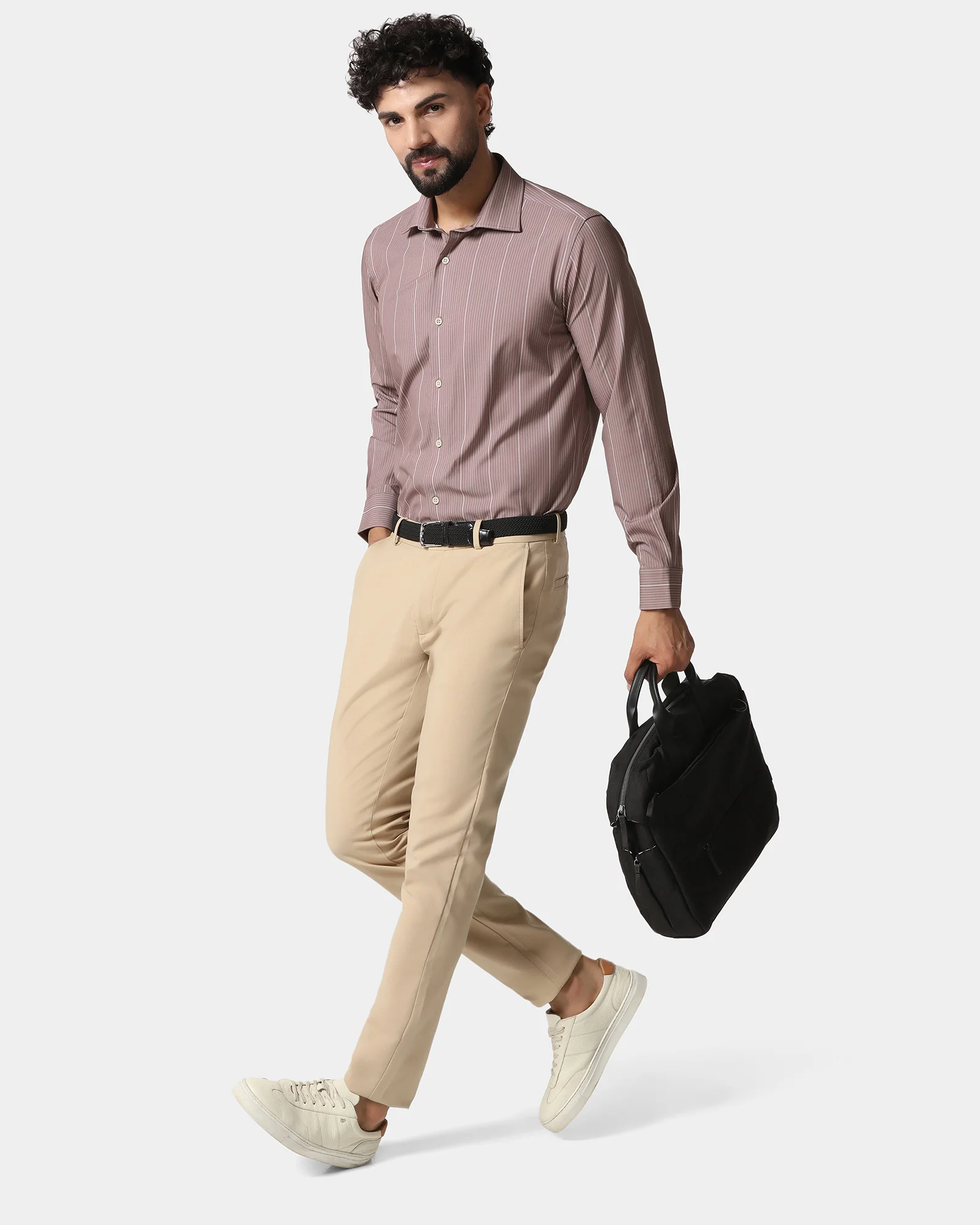 Rust TechPro Stripe Shirt - Grill - Image 7