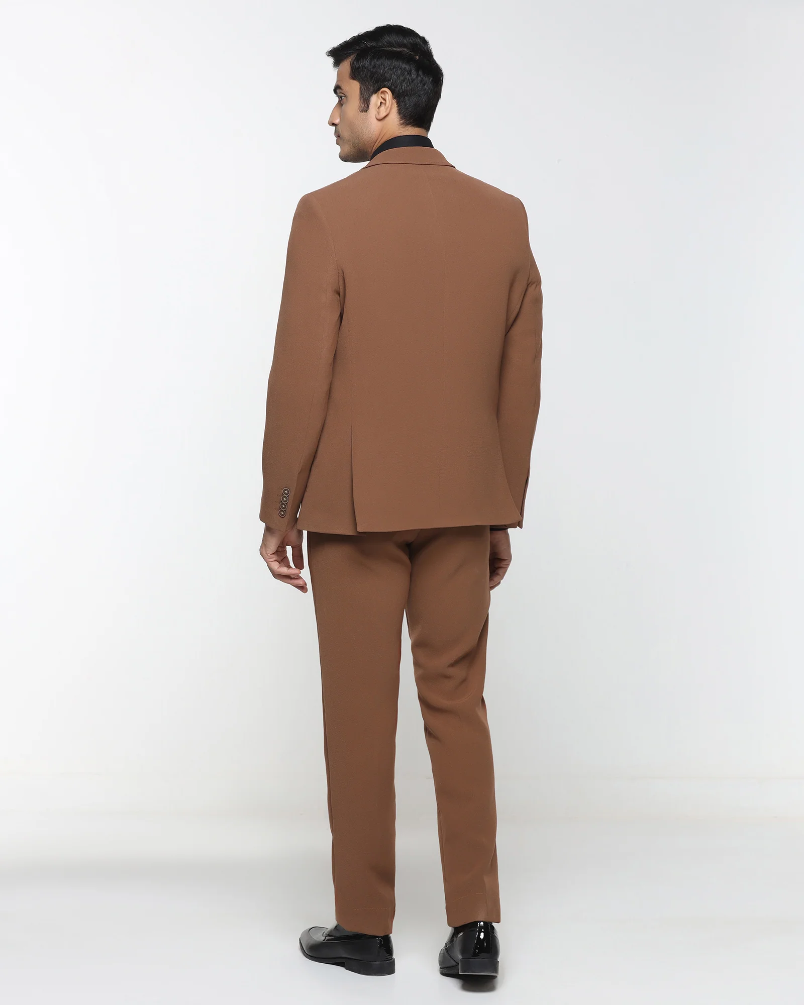 Rust Three Piece Solid Suit - Kover - Image 2