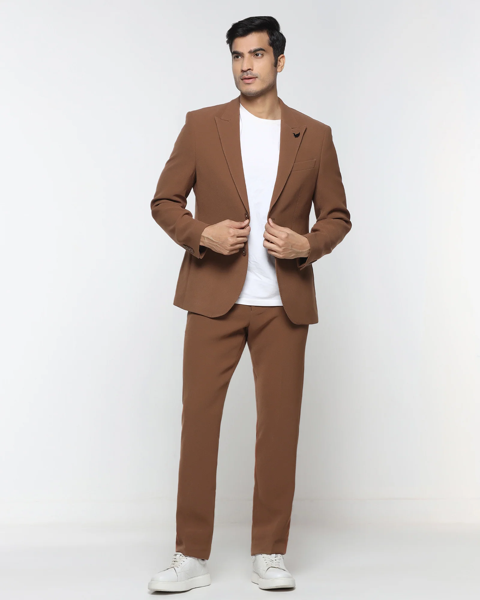 Rust Three Piece Solid Suit - Kover - Image 7
