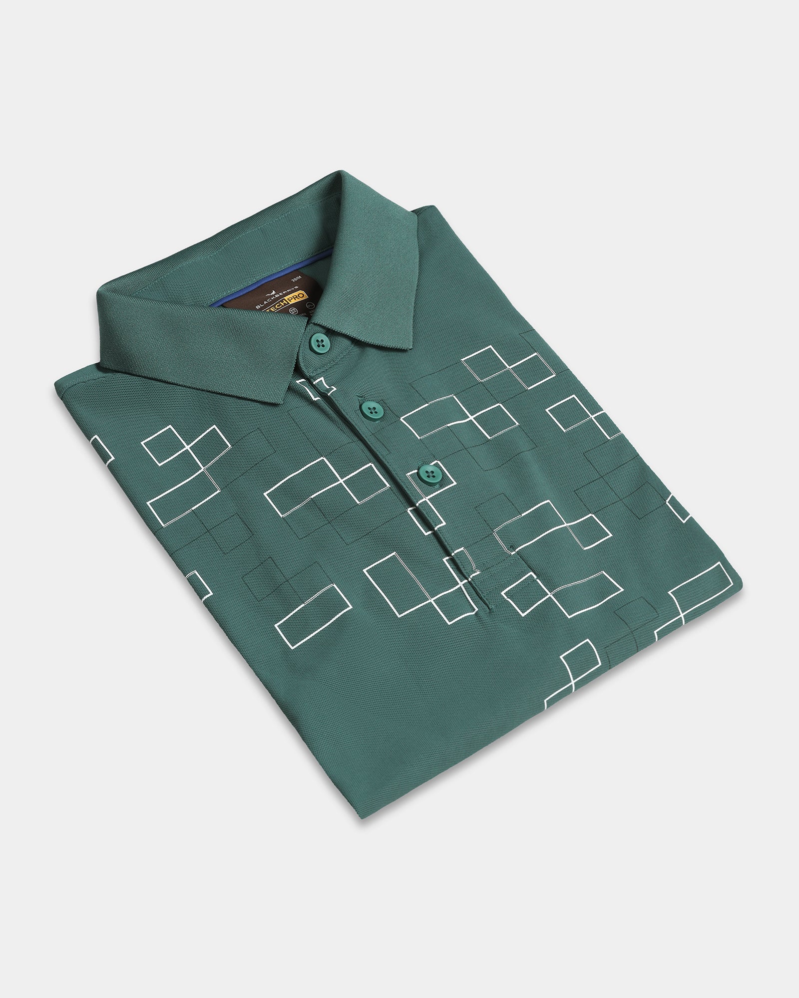 Sage Green TechPro Printed Polo - Luna - Image 5