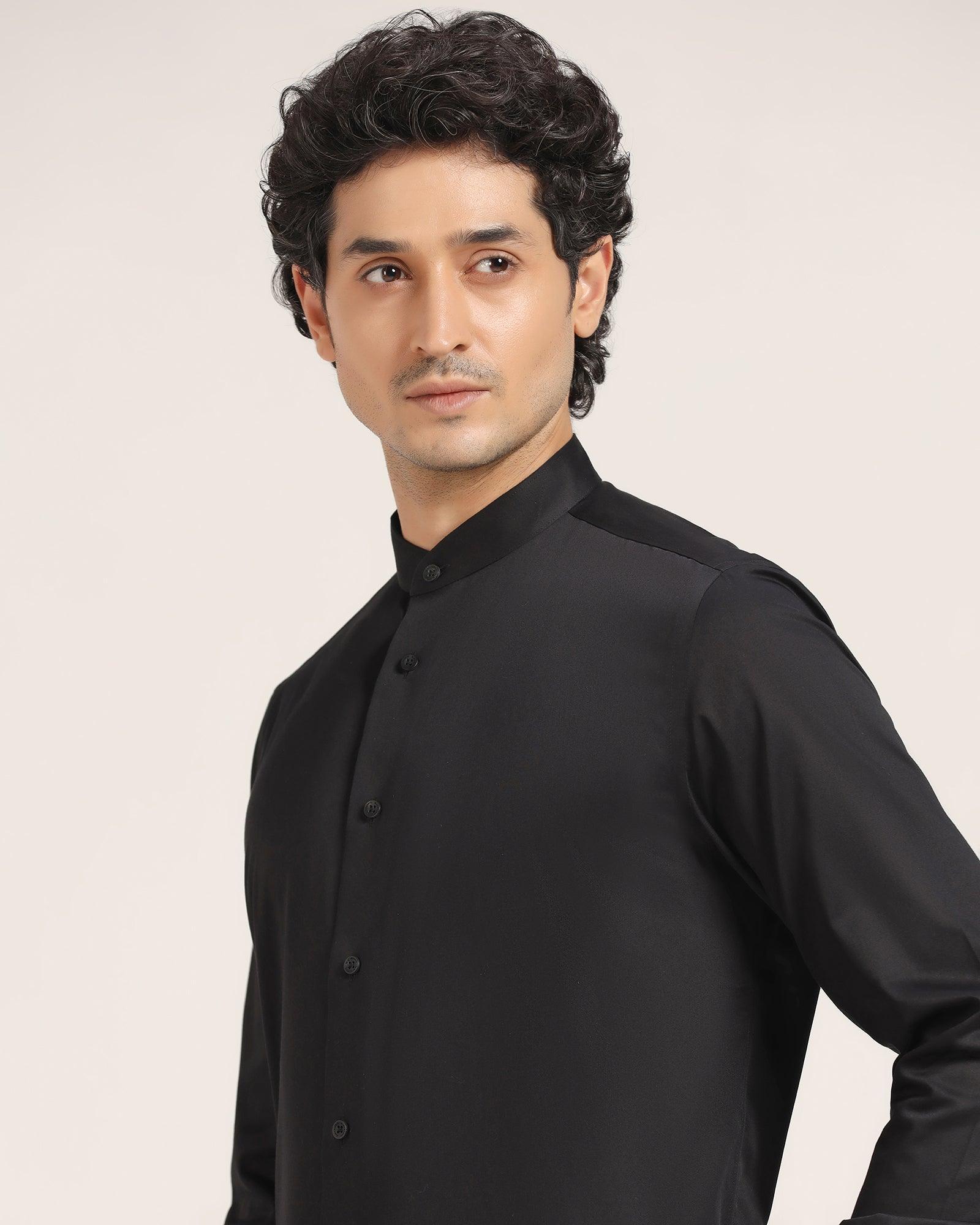 Must Haves Formal Black Solid Shirt - Sailor - Image 4