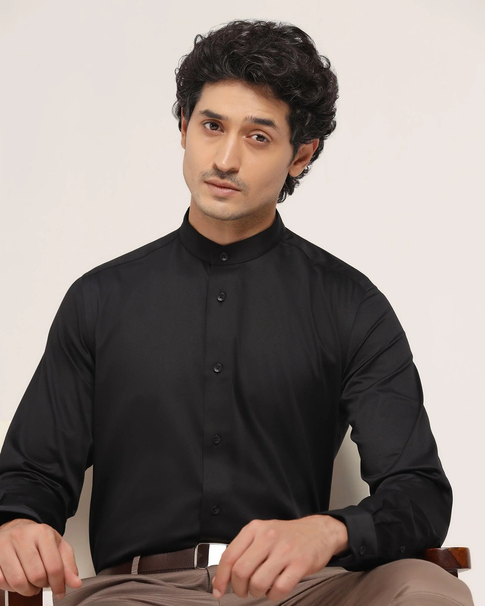 Must Haves Formal Black Solid Shirt - Sailor - Image 7
