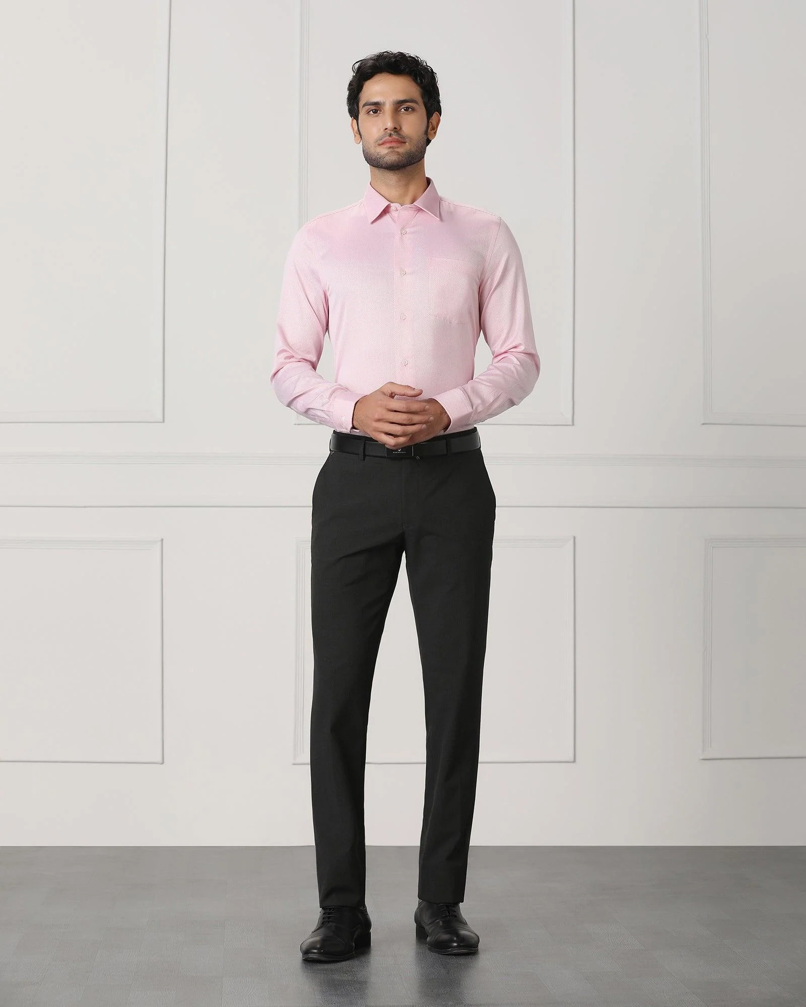 Must Haves Formal Pink Solid Shirt - Samuel - Image 3