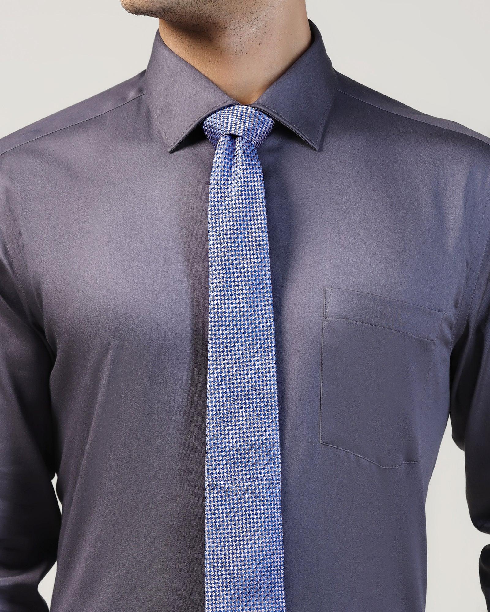 Silk Lavender Jacquard Tie - Volkan - Image 3