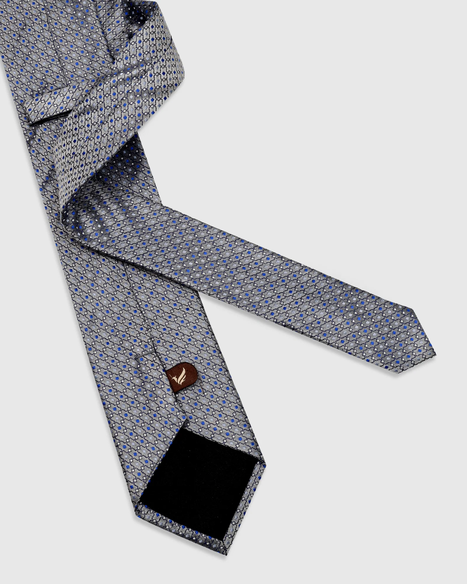 Silk Sky Blue Jacquard Tie - Vaiga - Image 3