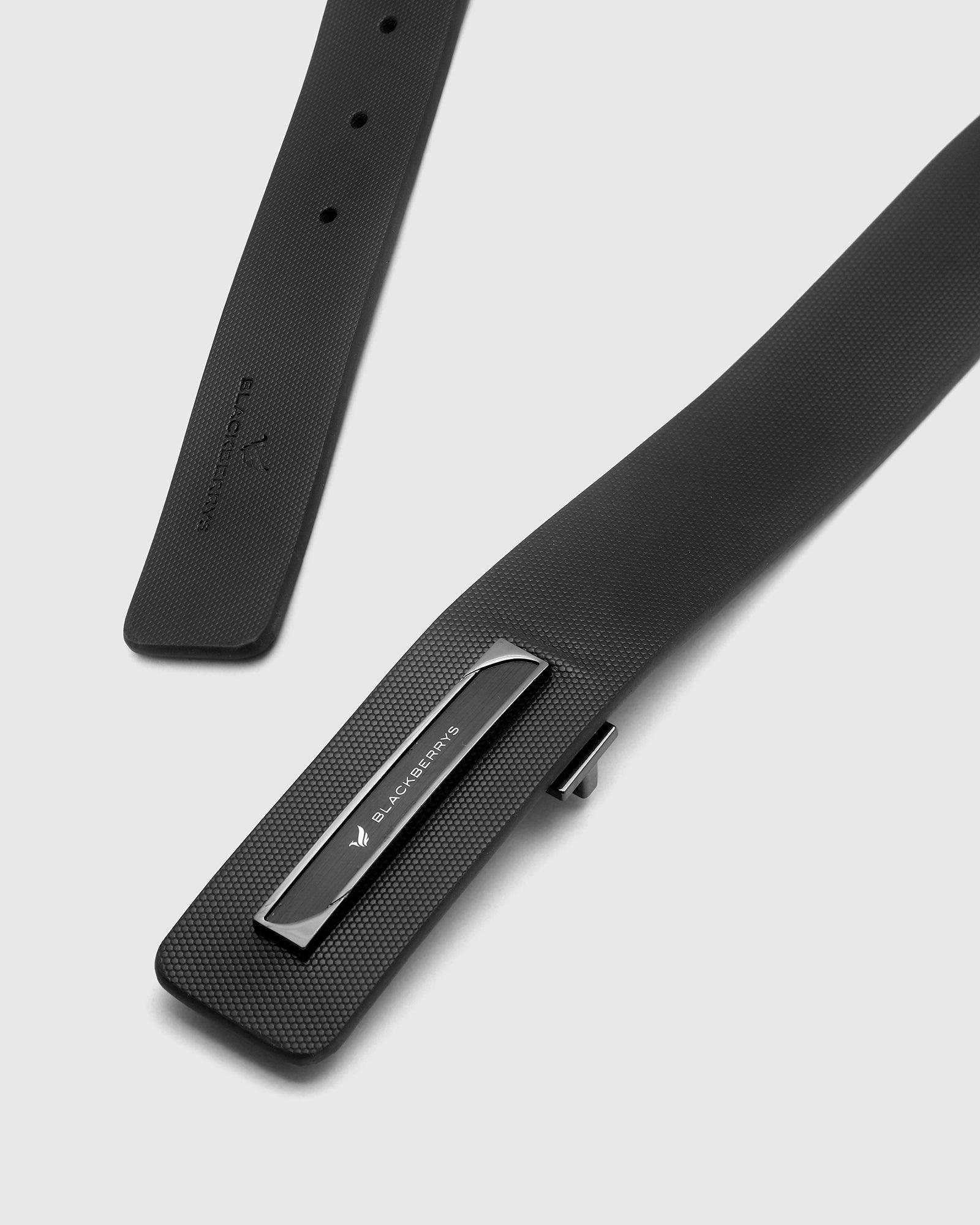 Must Haves Leather Black Textured Belt - Kric New - Image 3