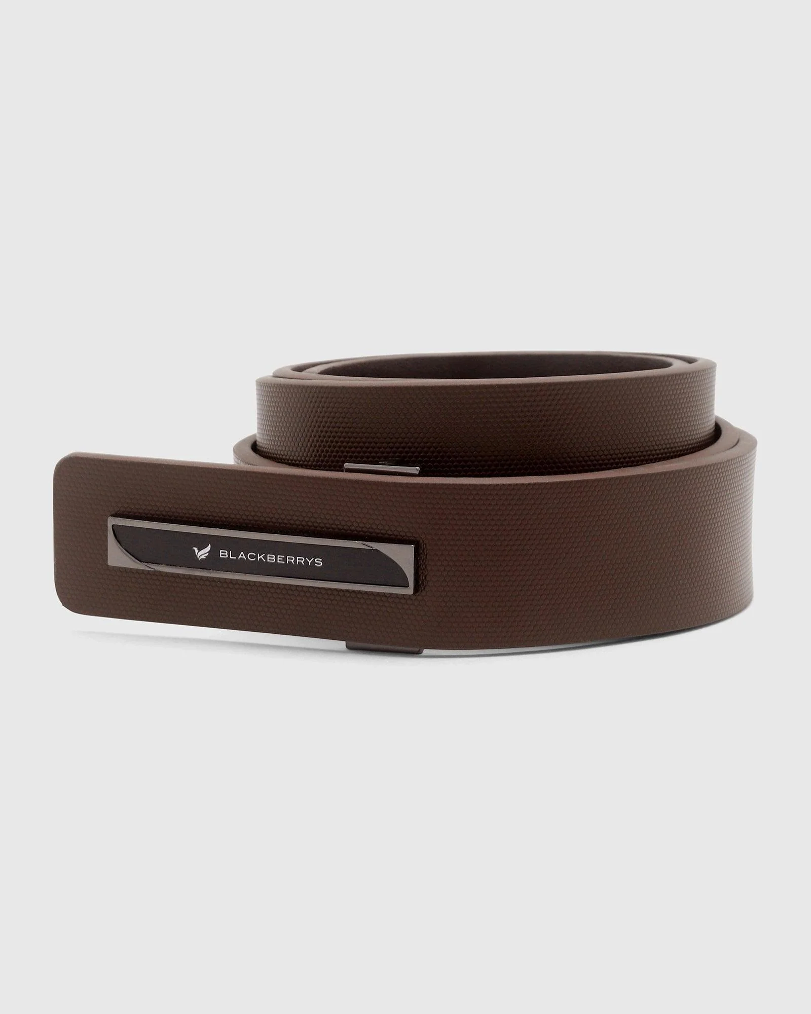 Must Haves Leather Brown Textured Belt - Kric New - Image 2