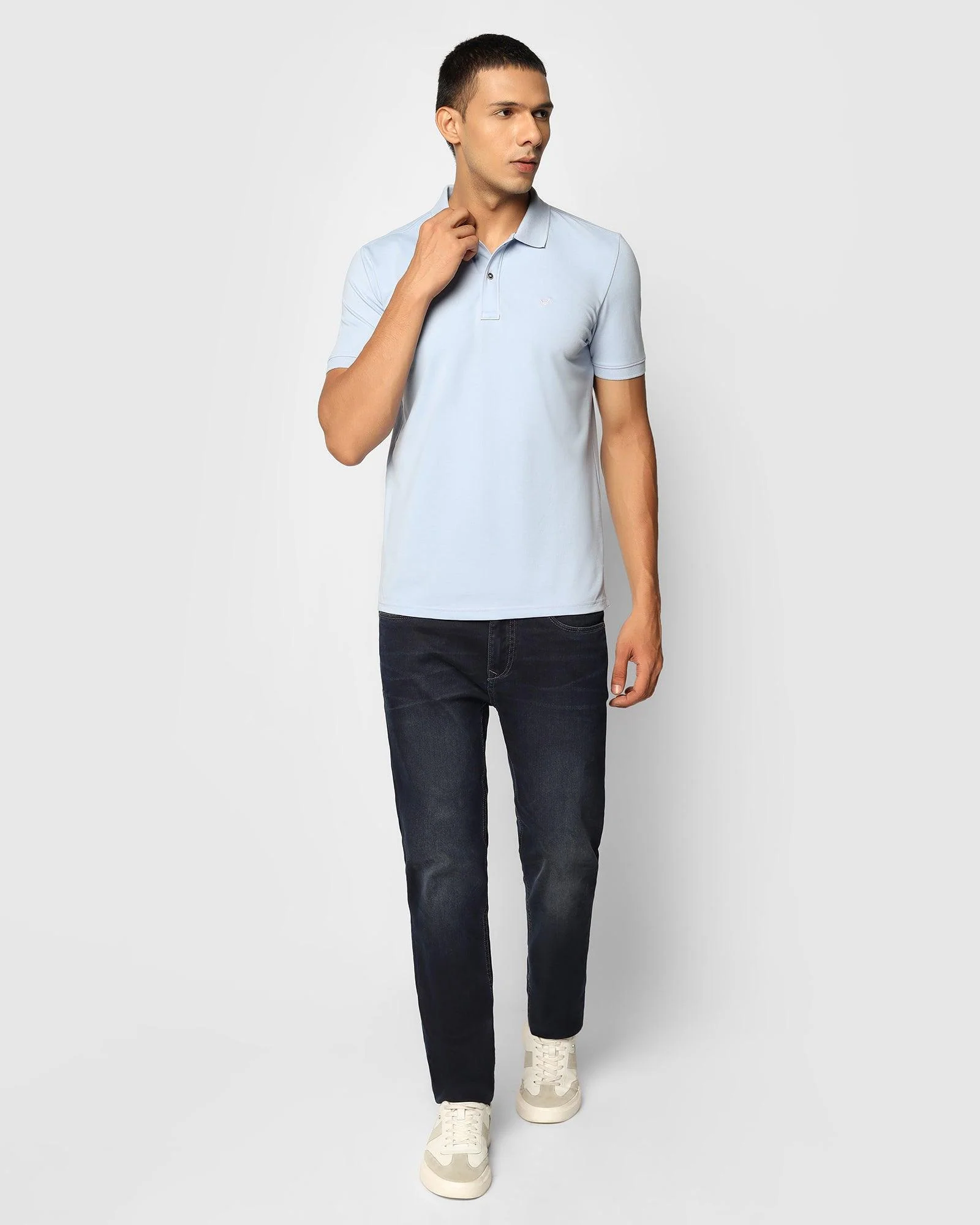 Sky Blue Must Haves Solid Polo - Yukii - Image 3