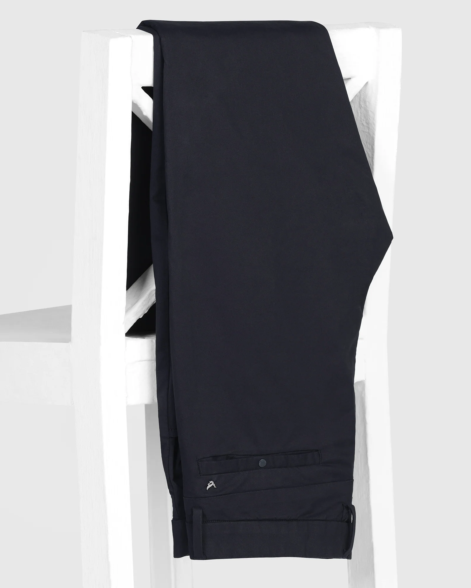 Slim Comfort B-95 Casual Navy Solid Khakis - Fred - Image 5