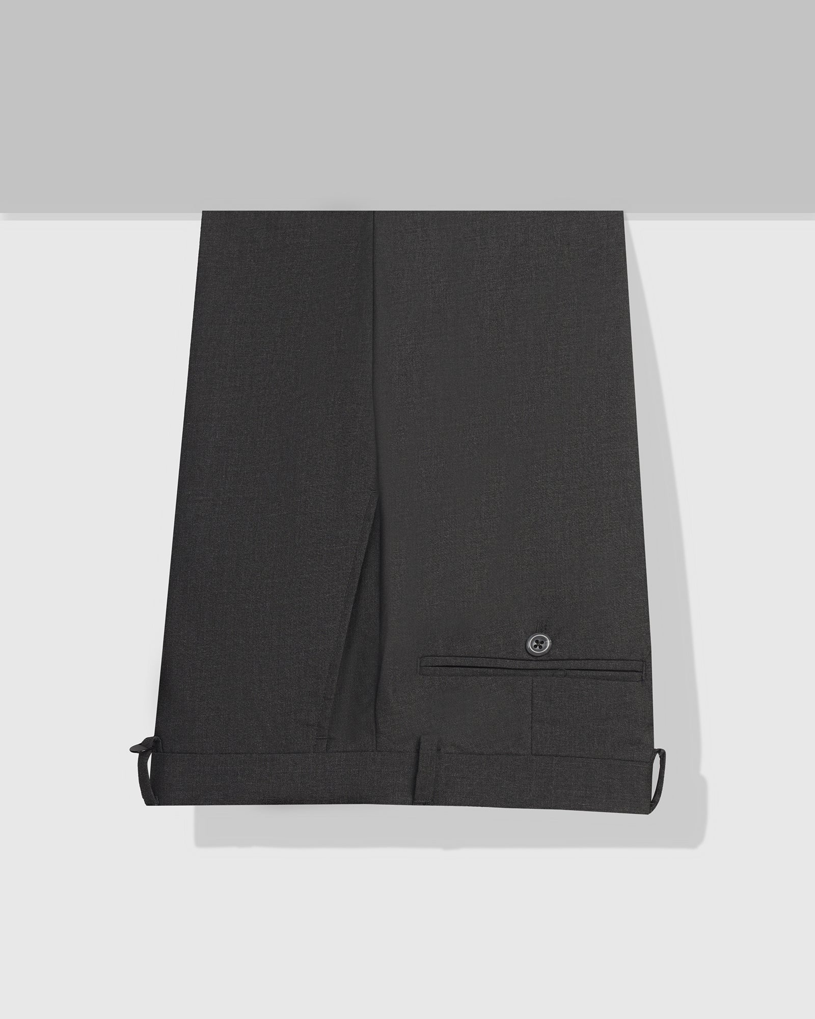 Slim Comfort B-95 Formal Grey Solid Trouser - Fed - Image 5