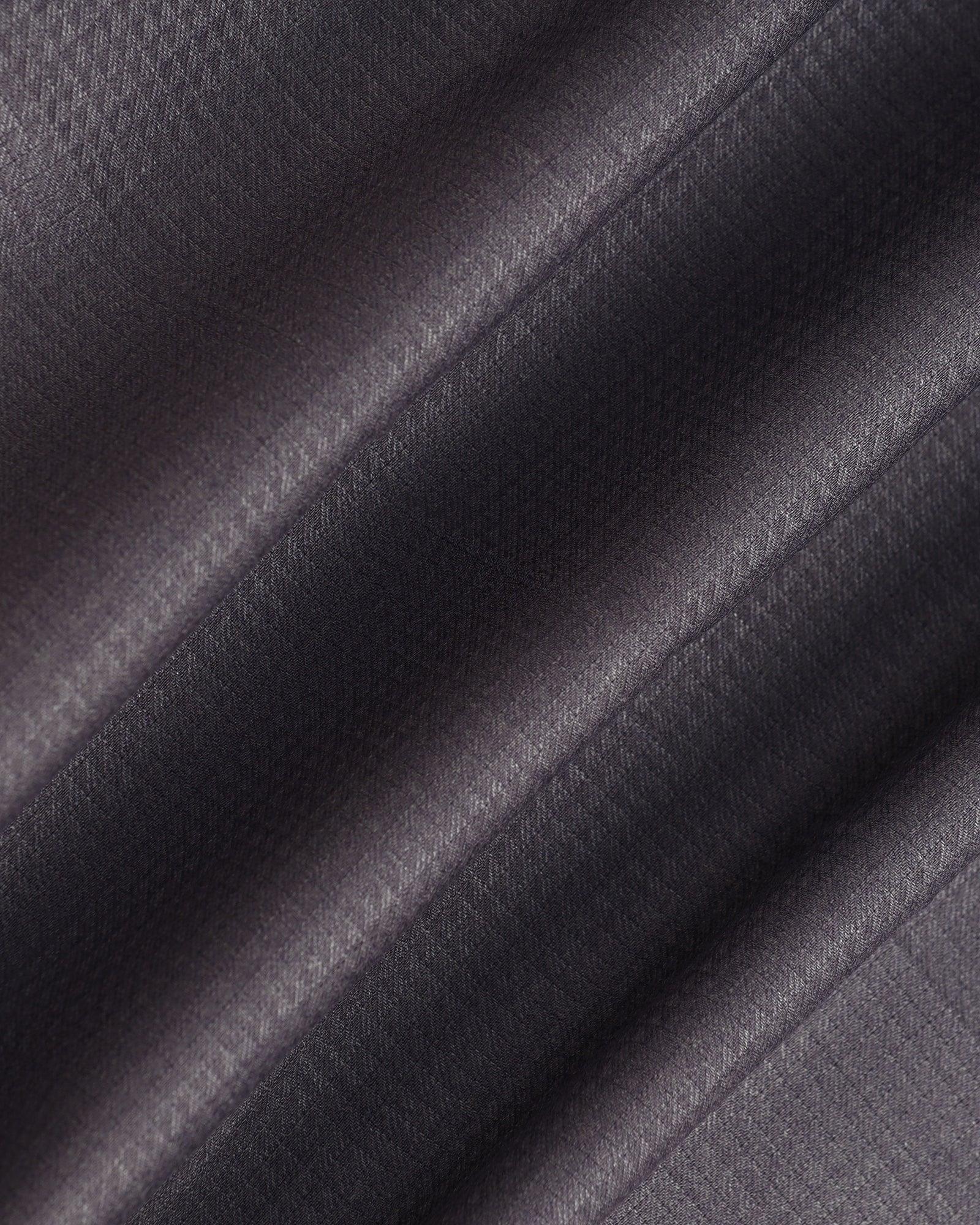 Slim Comfort B-95 Formal Grey Textured Trouser - Zeta - Image 6