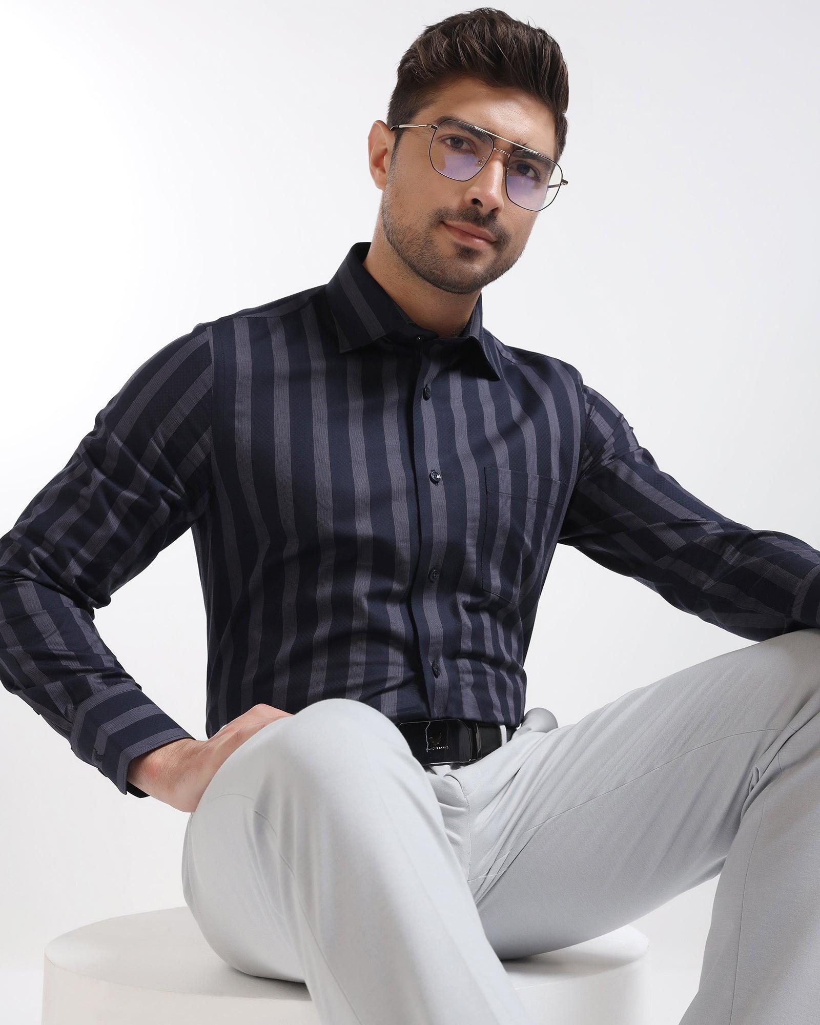 Slim Comfort B-95 Formal Light Grey Solid Trouser - Raider - Image 7